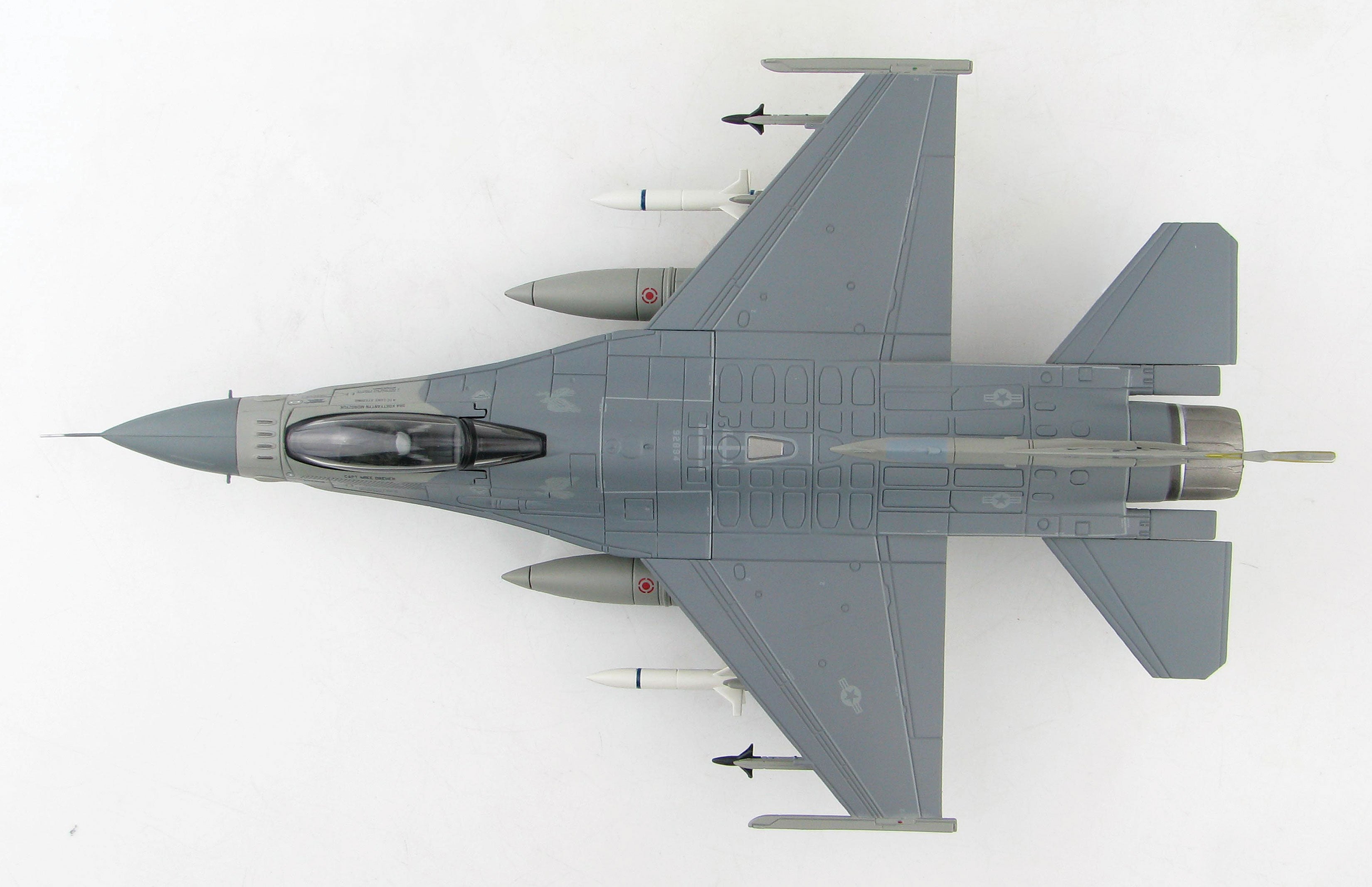 Lockheed Martin F-16CM Fighting Falcon PAAF Viper Demo Team “Primo”, 1:72 Scale Diecast Model Top View