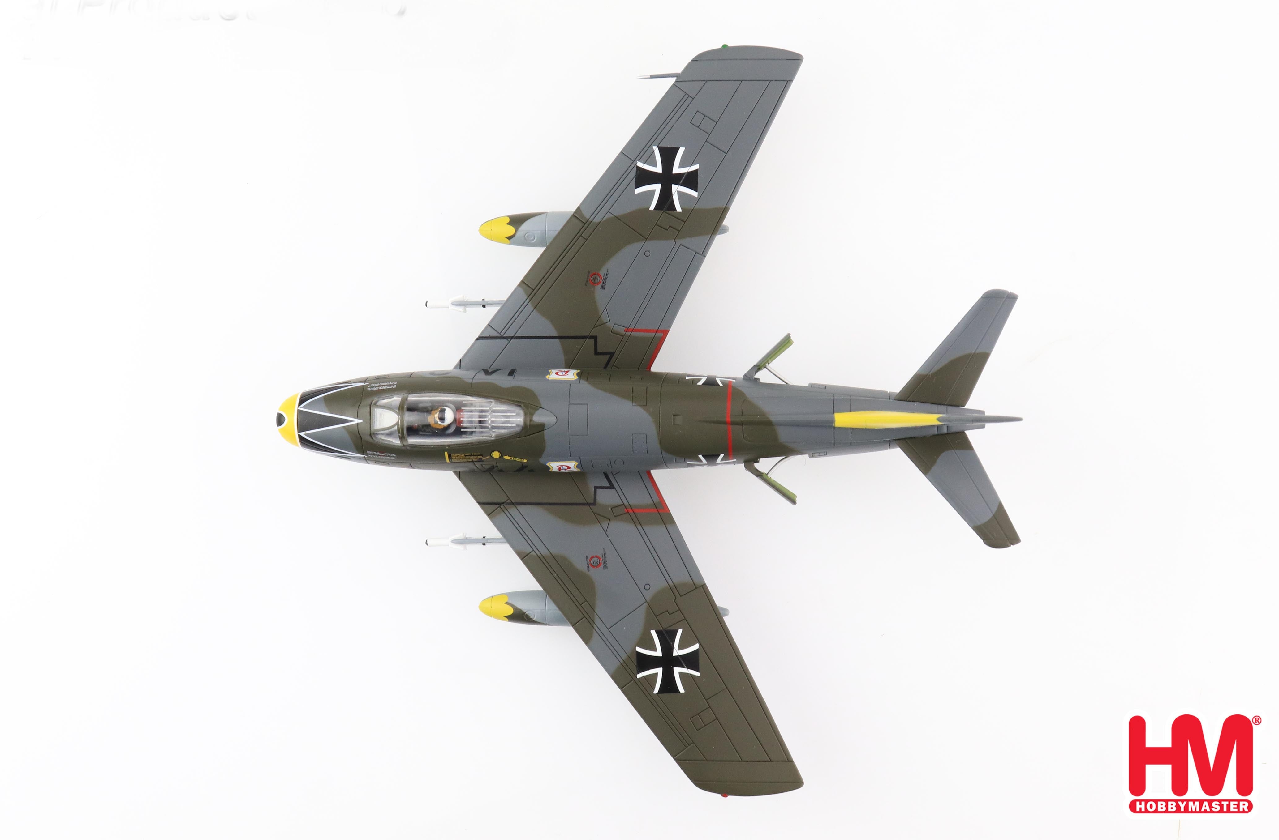 Canadair Sabre Mk 6, JG 71 1961, 1:72 Scale Diecast Model Top View