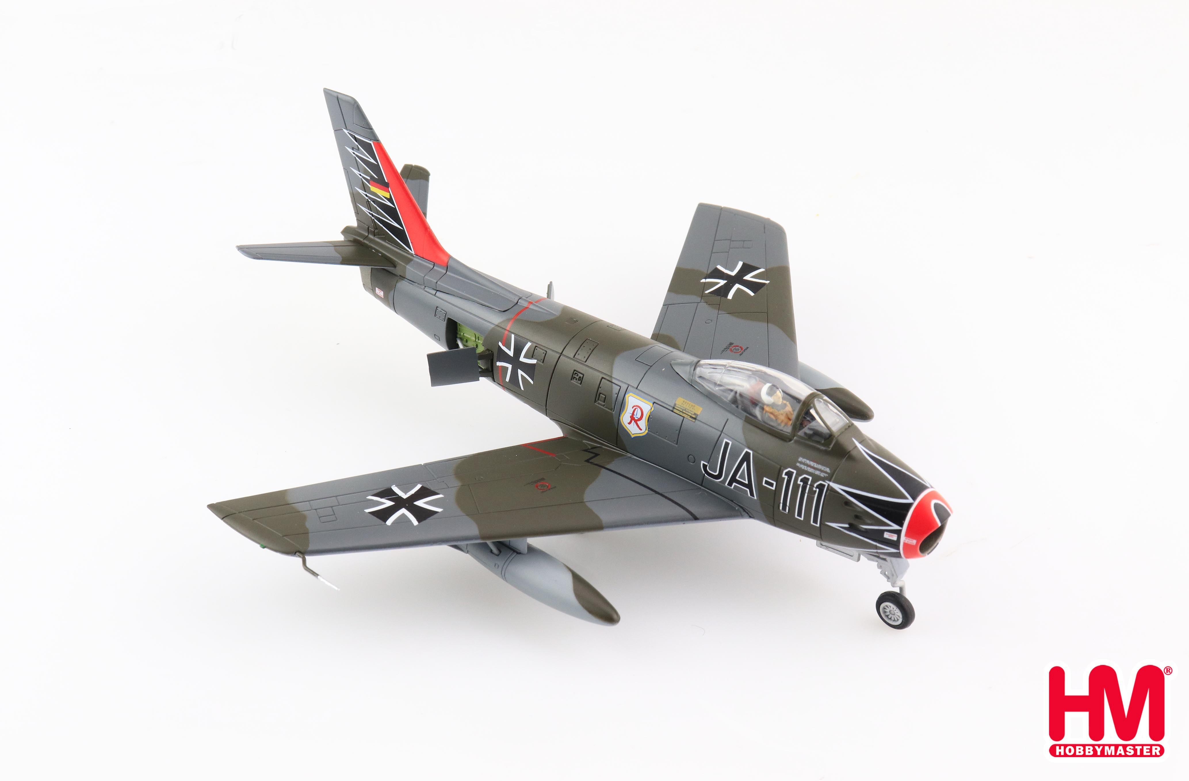 Canadair Sabre Mk 6 JG 71 "Richthofen" 1960s, 1:72 Scale Diecast Model Right Front View