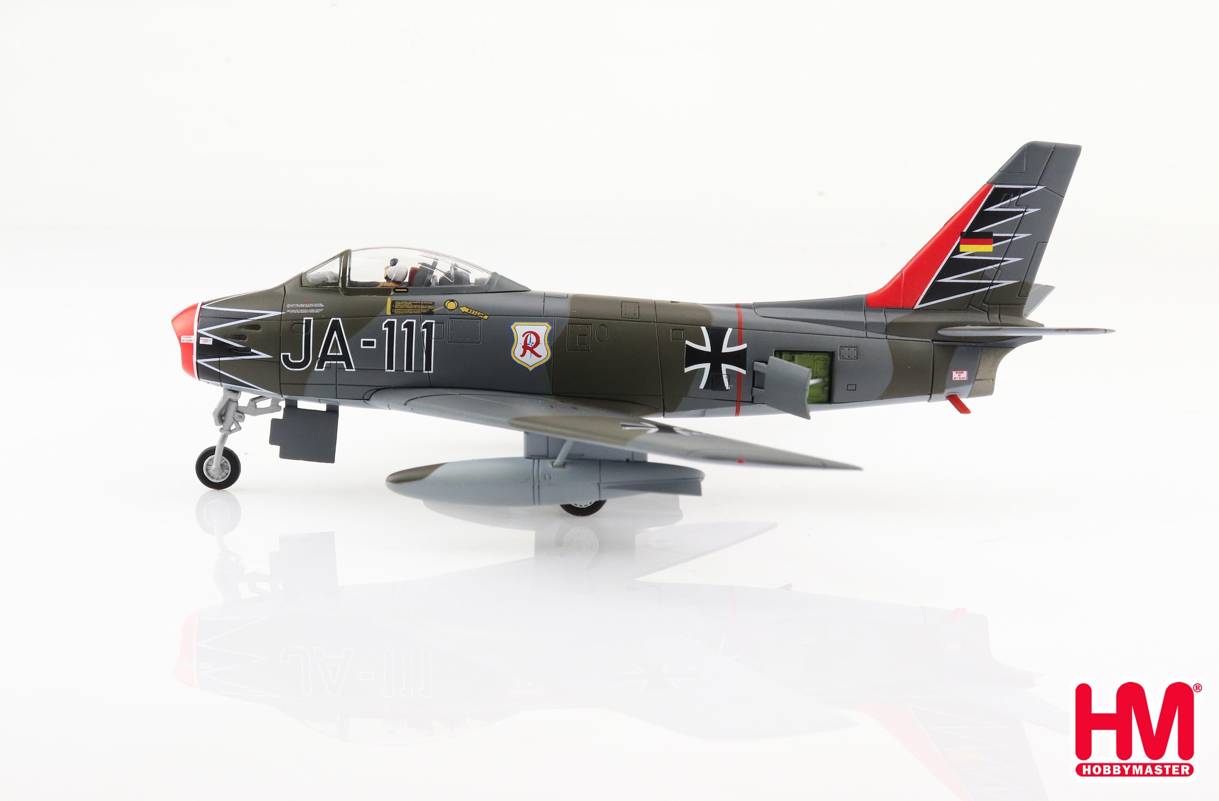 Canadair Sabre Mk 6 JG 71 "Richthofen" 1960s, 1:72 Scale Diecast Model Left Side View