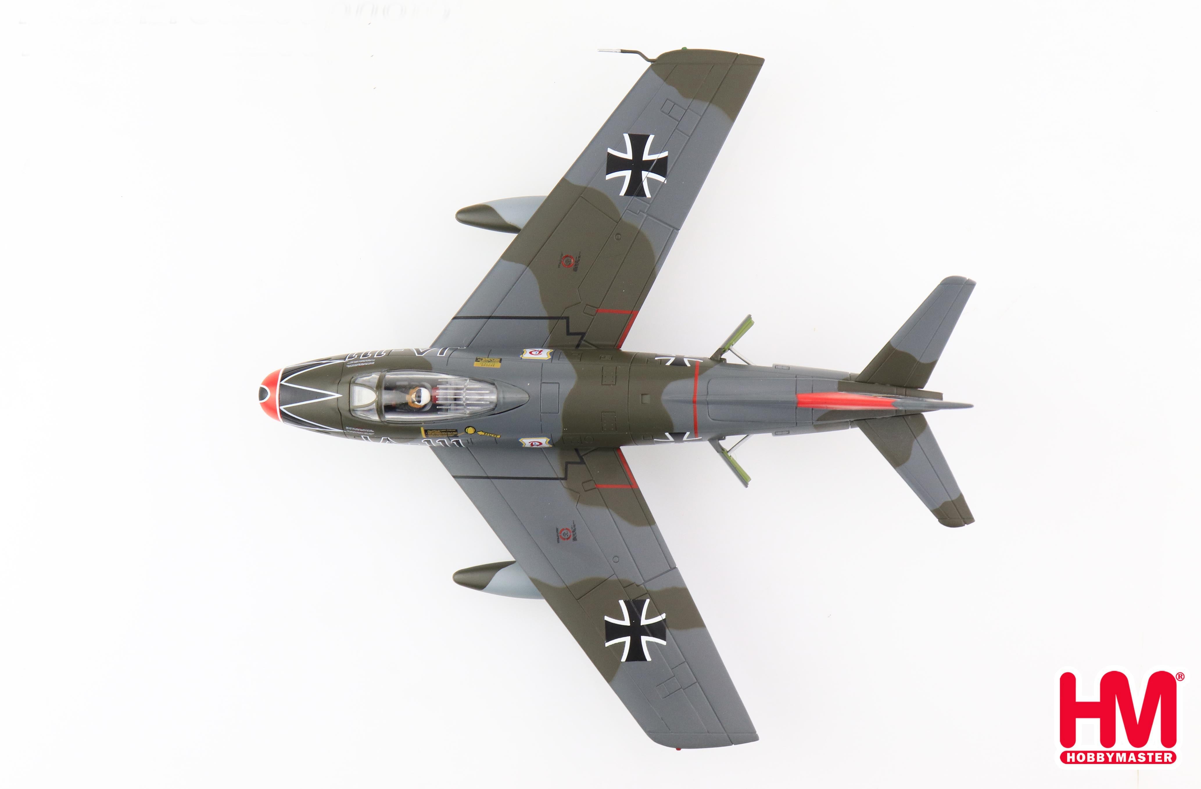 Canadair Sabre Mk 6 JG 71 "Richthofen" 1960s, 1:72 Scale Diecast Model Top View