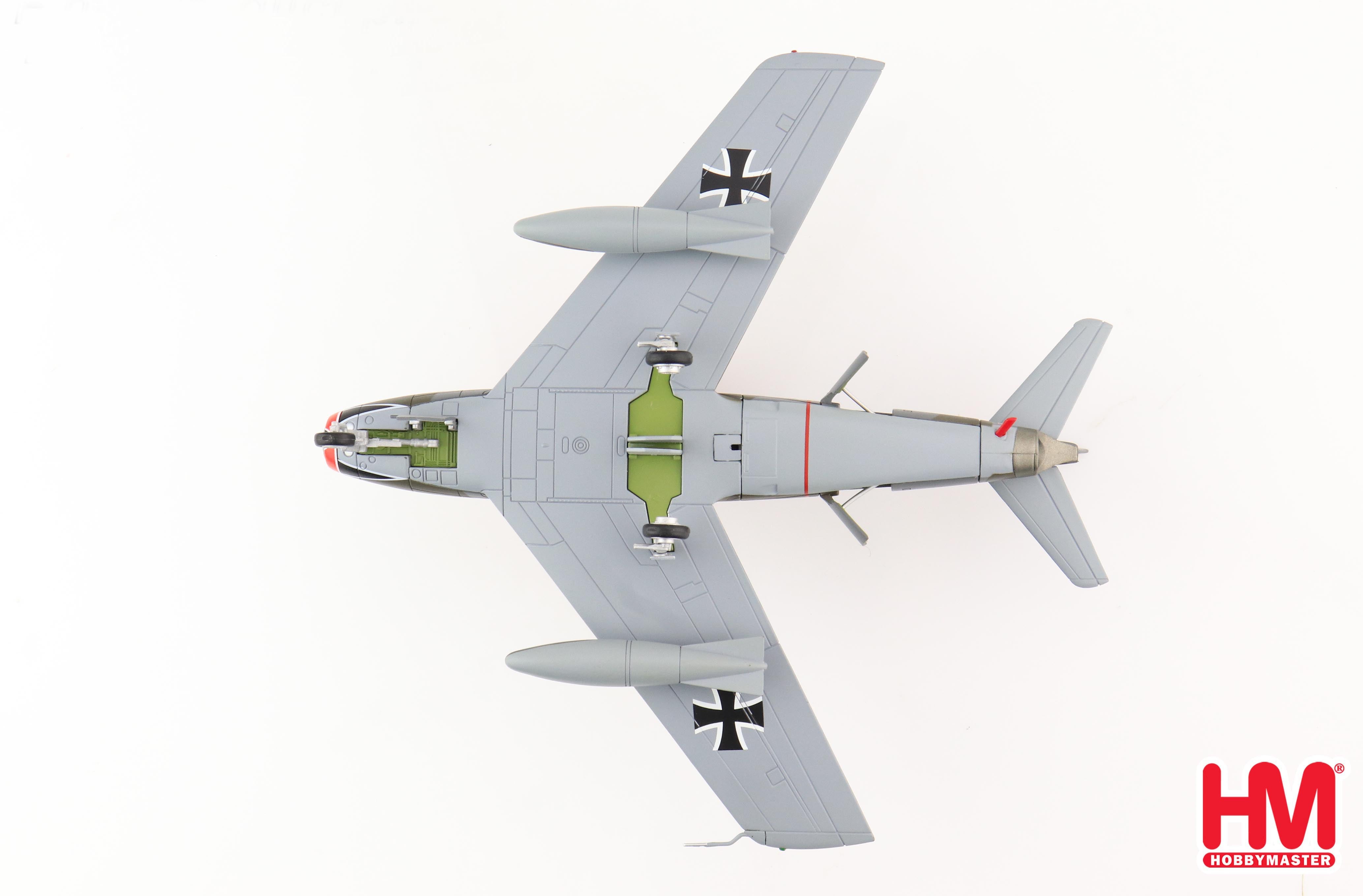 Canadair Sabre Mk 6 JG 71 "Richthofen" 1960s, 1:72 Scale Diecast Model Bottom View