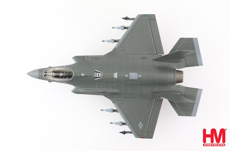 Lockheed Martin F-35A Lightening II 495th FS “Valkyries” 2021, 1:72 Scale Diecast Model Top View