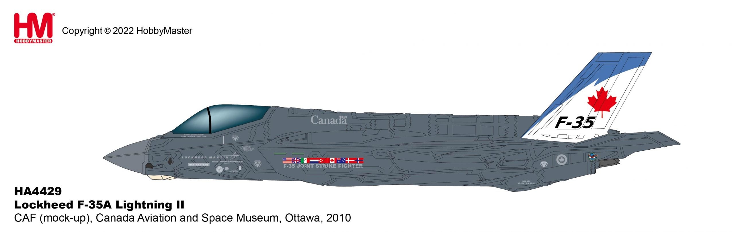 Hobby Master | Lockheed Martin F-35A Lightning II Canada Aviation