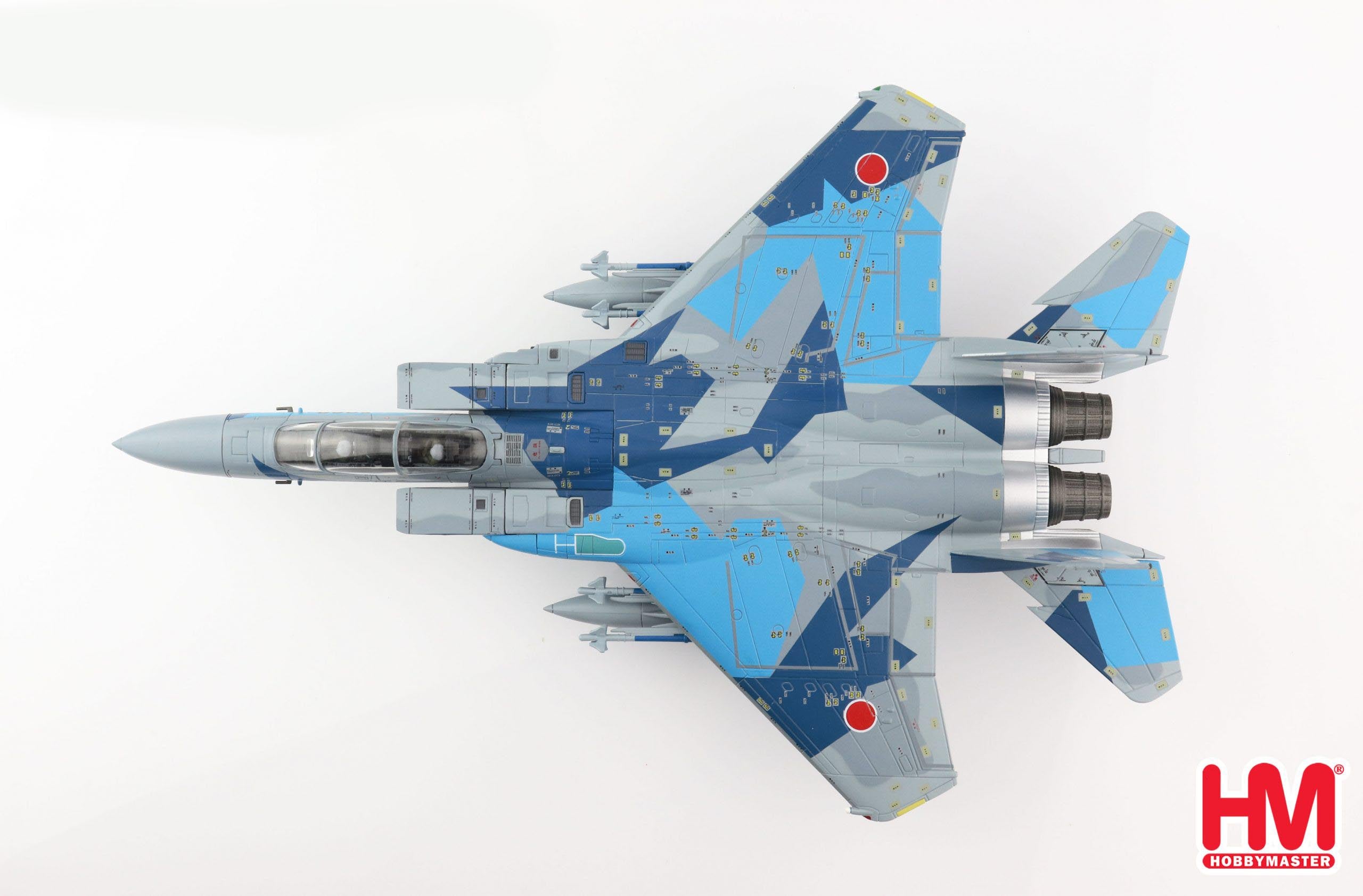 Mitsubishi F-15DJ Eagle Japanese Air Self-Defense Force “Aggressor” 2013, 1:72 Scale Diecast Model Top View