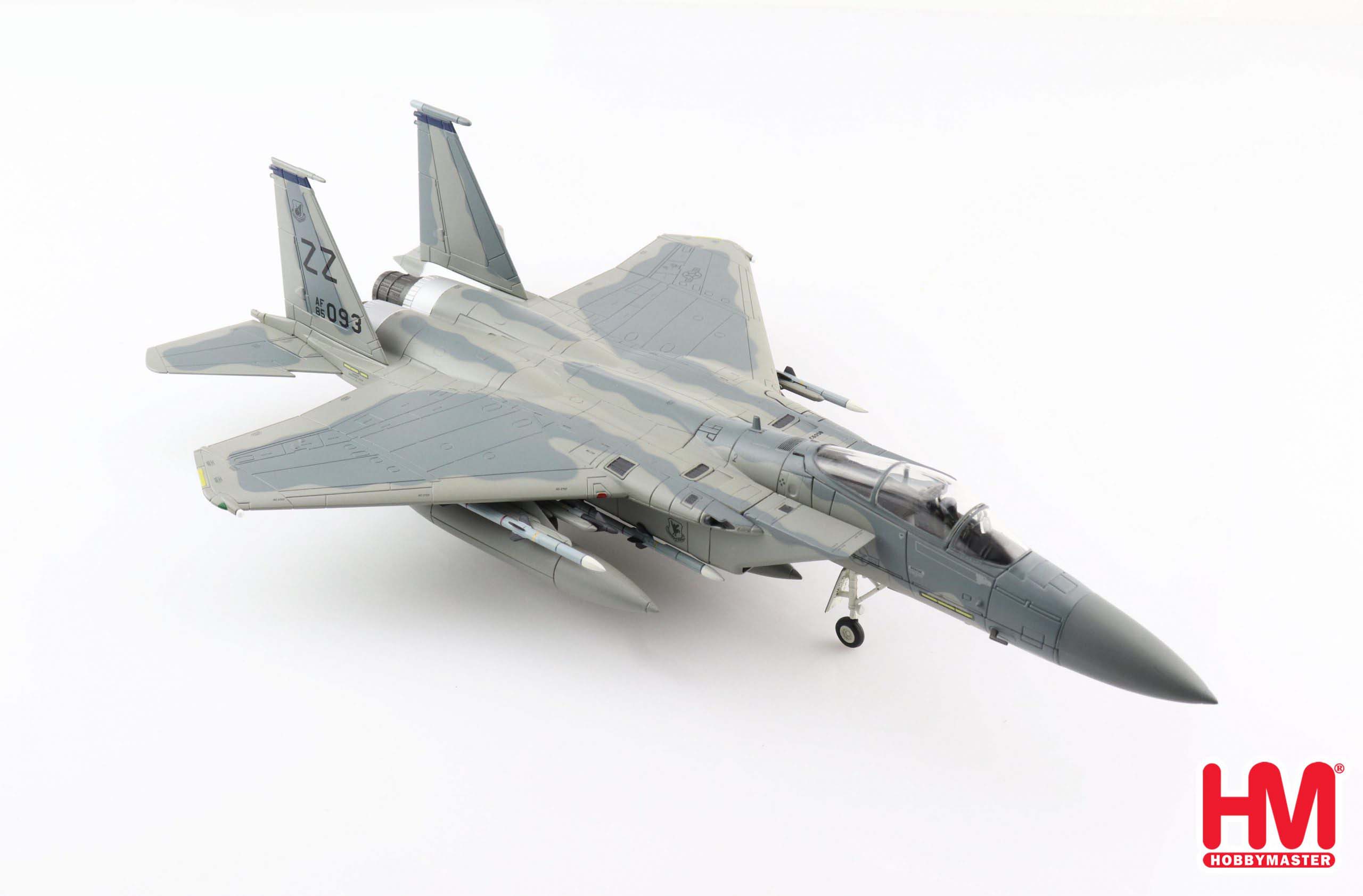 McDonnell Douglas F-15C Eagle 44th Fighter Squadron “Vampire Bats” 2020, 1:72 Scale Diecast Model Right Front View