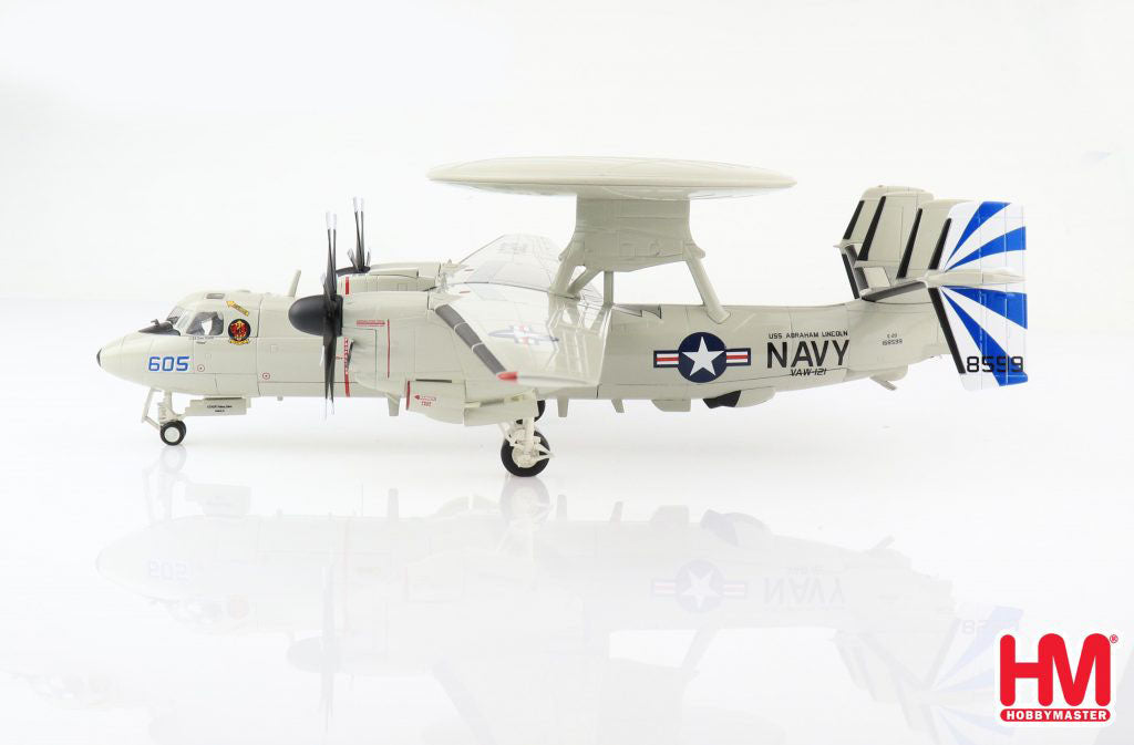 Northrop Grumman E-2D Hawkeye, VAW-121 “Bluetails”, 2018, 1:72 Scale Diecast Model Left Side View