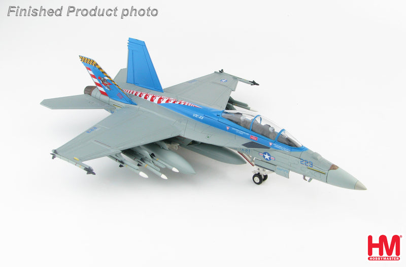 Boeing F/A-18F Super Hornet, US Navy VX-23 “Salty Dogs” NAS Patuxent River, 2016 1:72 Scale Diecast Model Right Front Quarter View