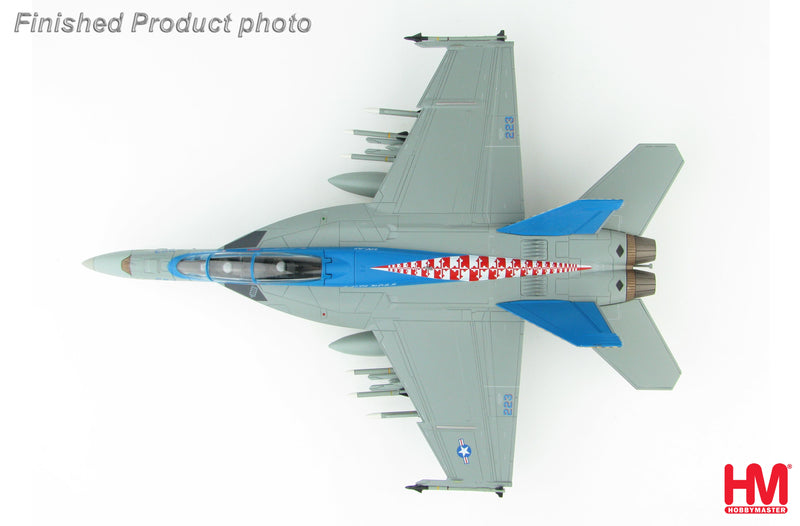 Boeing F/A-18F Super Hornet, US Navy VX-23 “Salty Dogs” NAS Patuxent River, 2016 1:72 Scale Diecast Model Top View