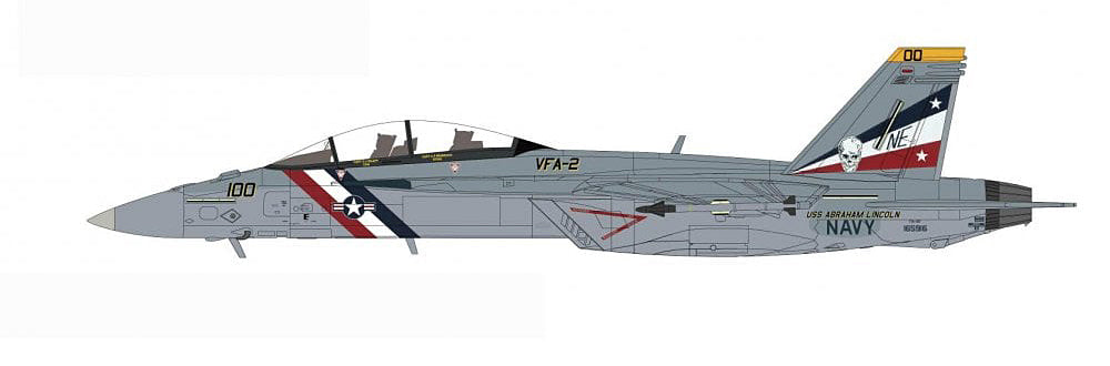 Boeing F/A-18F Super Hornet, VFA-2 “Bounty Hunters” US Navy, 2012 1:72 Scale Diecast Model Illustration