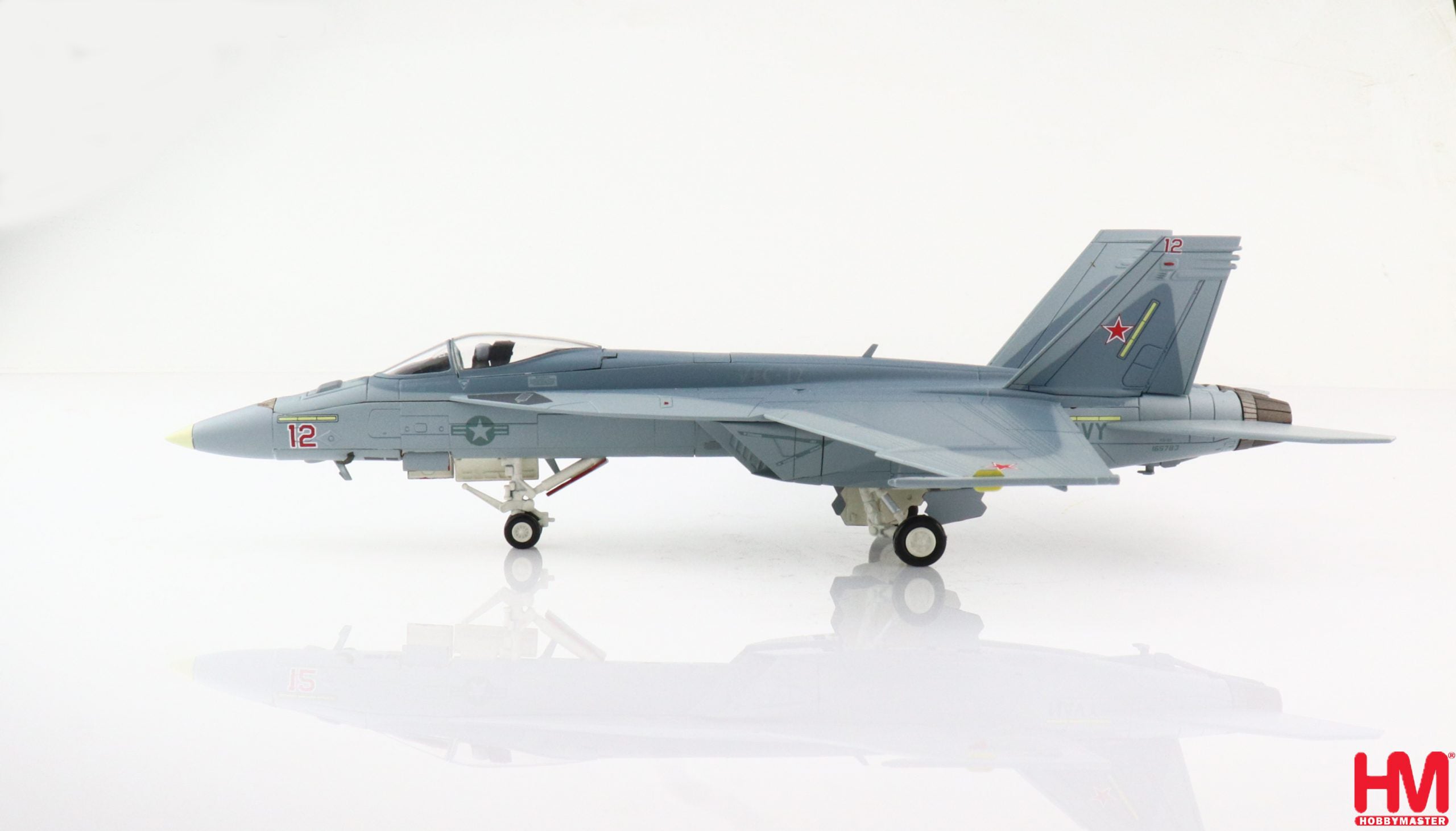 Boeing F/A-18E Super Hornet, VFC-12 “Fighting Omars” US Navy, 2021 1:72 Scale Diecast Model Left Side View