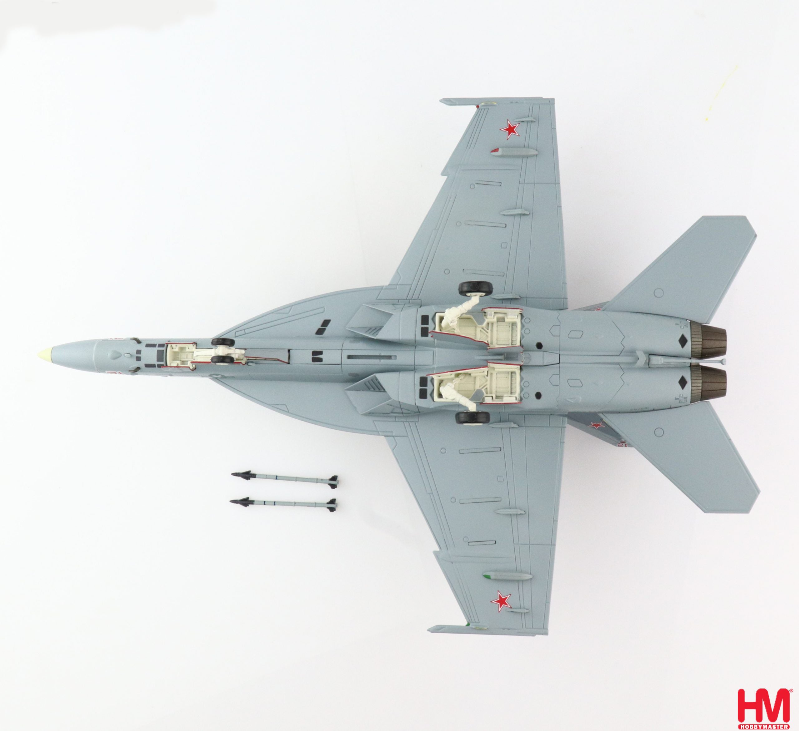 Boeing F/A-18E Super Hornet, VFC-12 “Fighting Omars” US Navy, 2021 1:72 Scale Diecast Model Bottom View