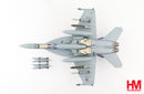 Boeing F/A-18E Super Hornet, VFA-143 “Pukin Dogs” USS Dwight D. Eisenhower, 2009, 1:72 Scale Diecast Model Bottom View