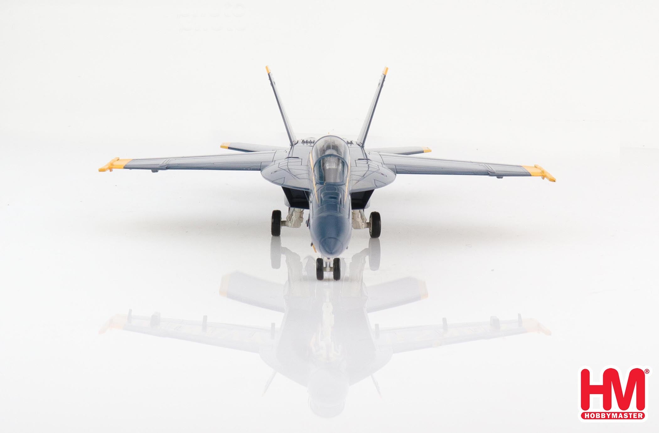 Boeing F/A-18F Super Hornet, “Blue Angels #7” US Navy, 2021 1:72 Scale Diecast Model Front View