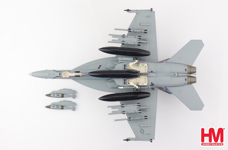 Boeing F/A-18F Super Hornet, “Top Gun Maverick Livery” NAWDC US Navy 2019, 1:72 Scale Diecast Model Bottom View