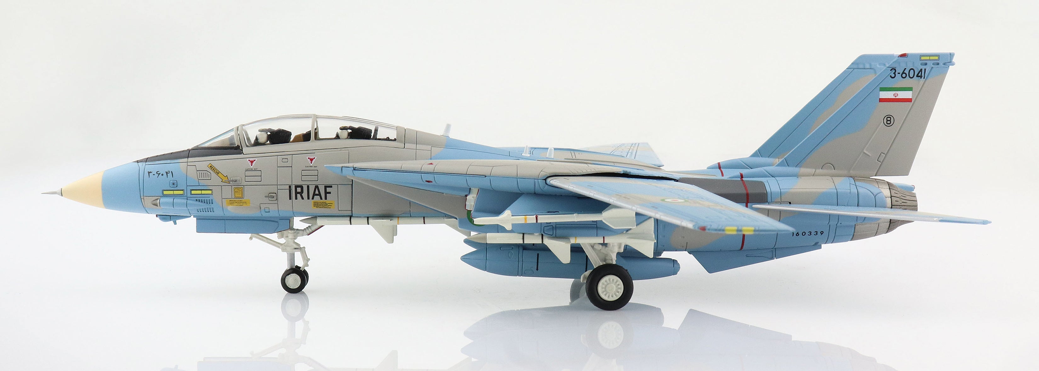 Grumman F-14A Tomcat, 3-5041 Islamic Republic of Iran Air Force (IRIAF) 2003, 1:72 Scale Diecast Model Left Side View