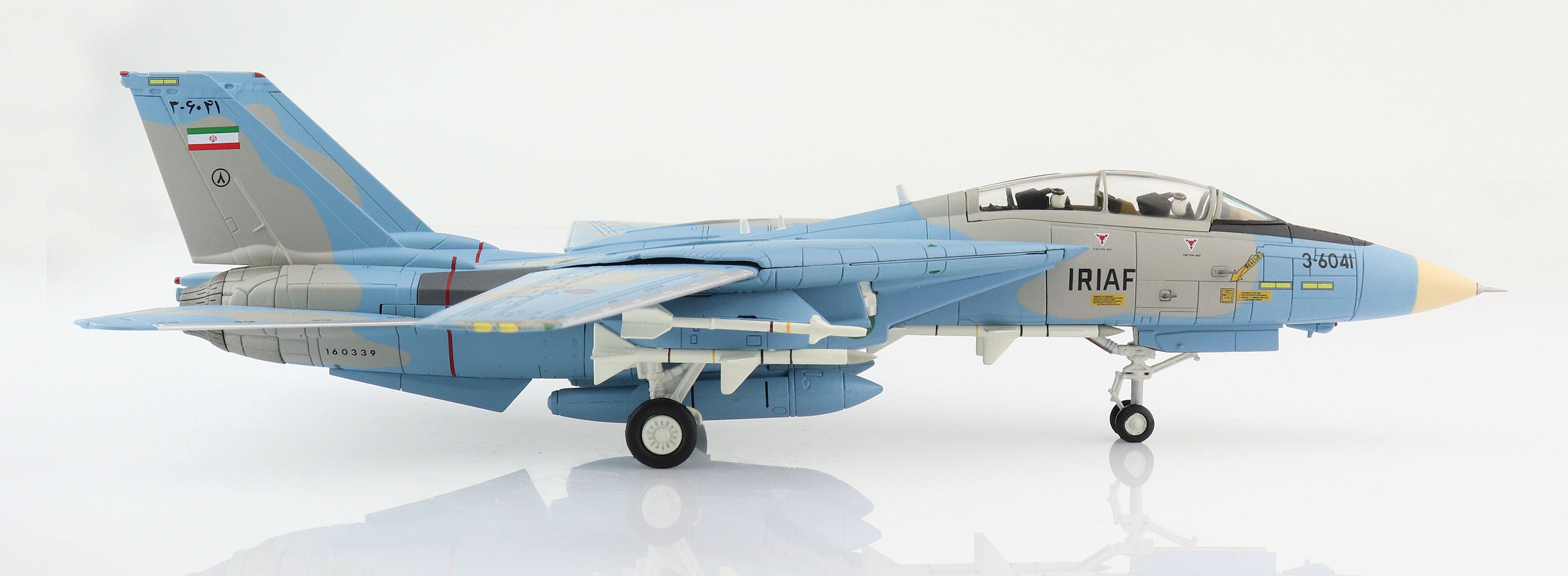 Grumman F-14A Tomcat, 3-5041 Islamic Republic of Iran Air Force (IRIAF) 2003, 1:72 Scale Diecast Model Right Side View