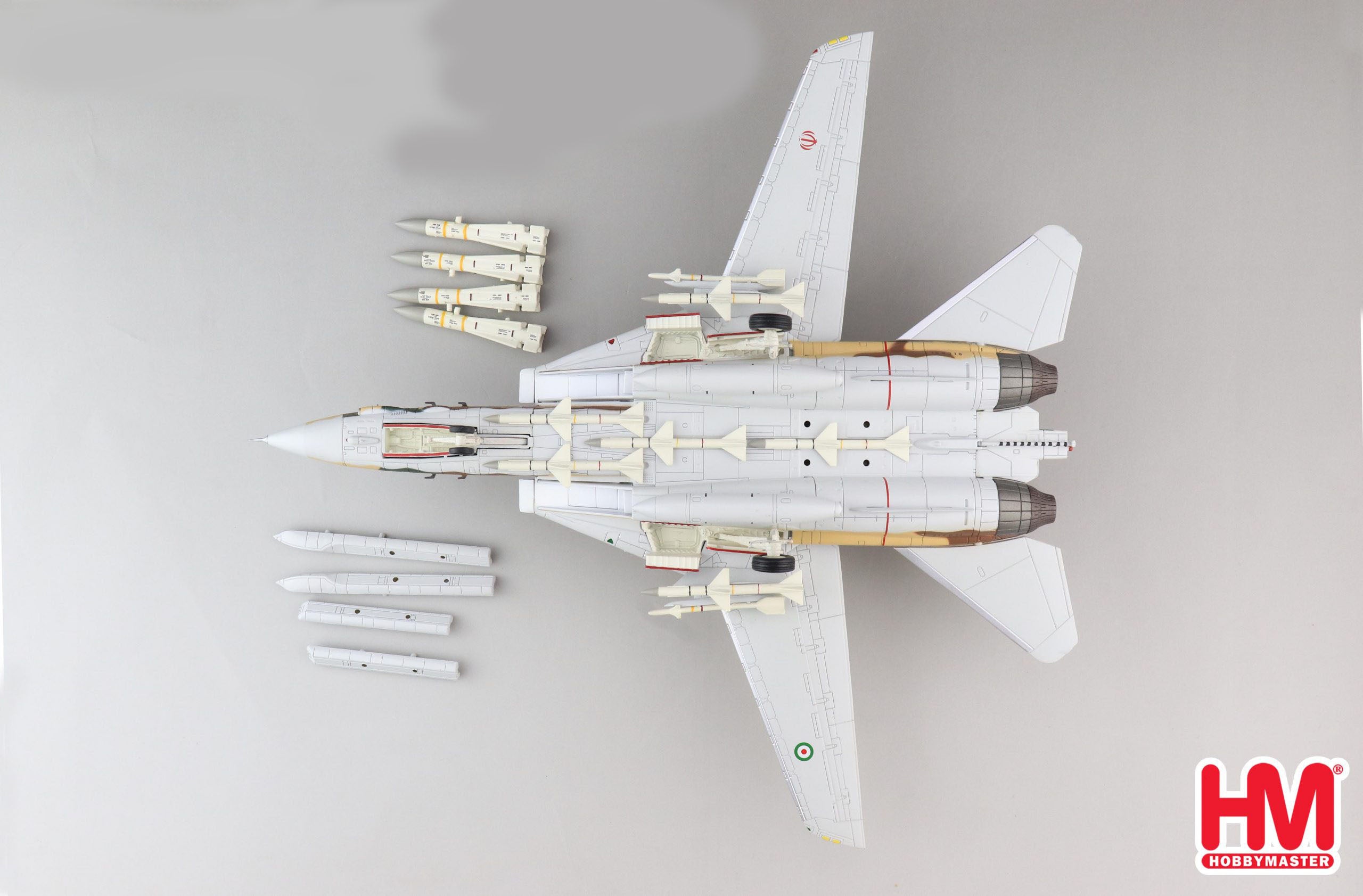 Grumman F-14A Tomcat, 82nd TFS Islamic Republic of Iran Air Force (IRIAF) 1987, 1:72 Scale Diecast Model Bottom View