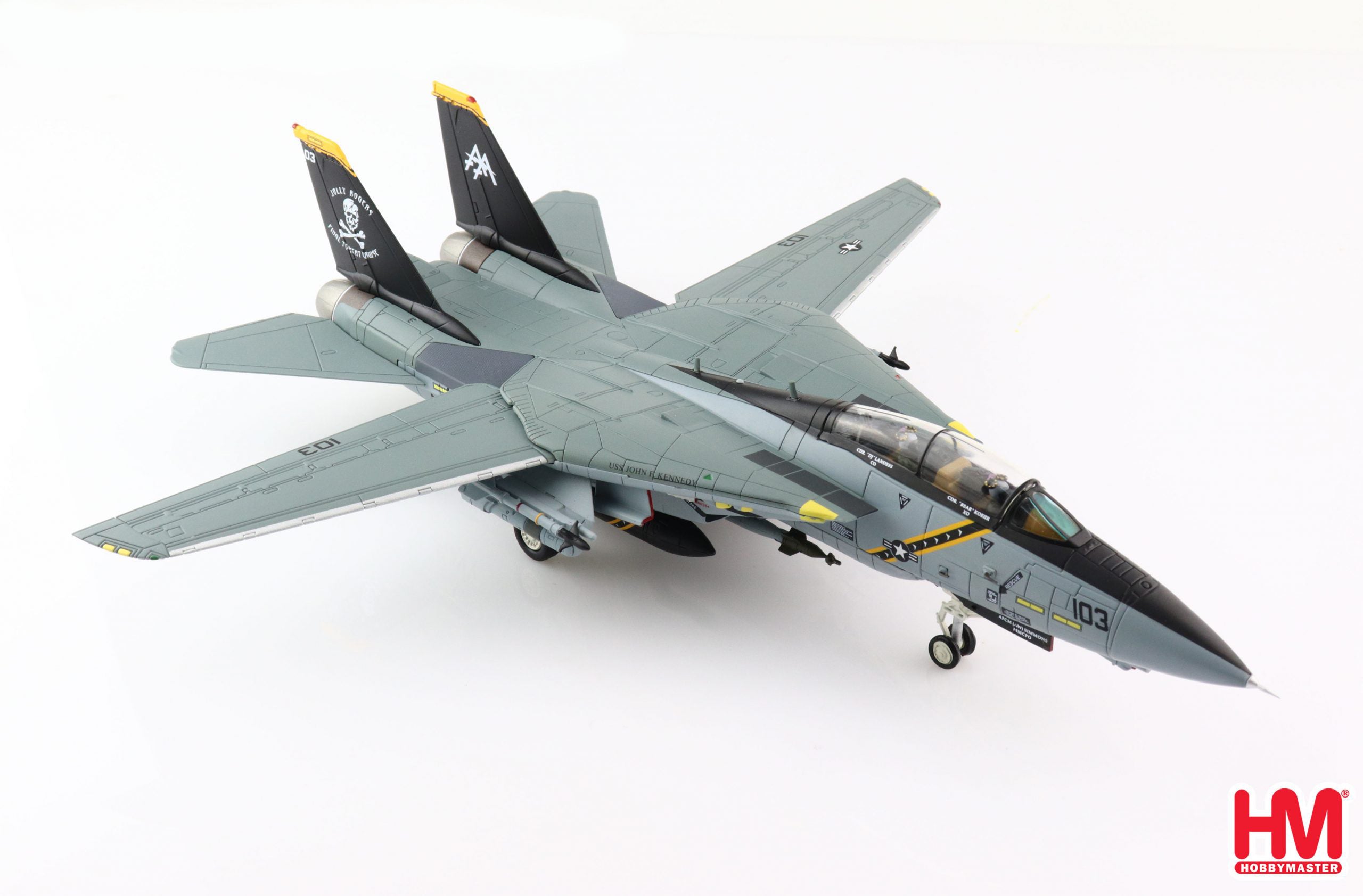 Grumman F-14B Tomcat, VF-103 “Jolly Rogers 2005, 1:72 Scale Diecast Right Front View