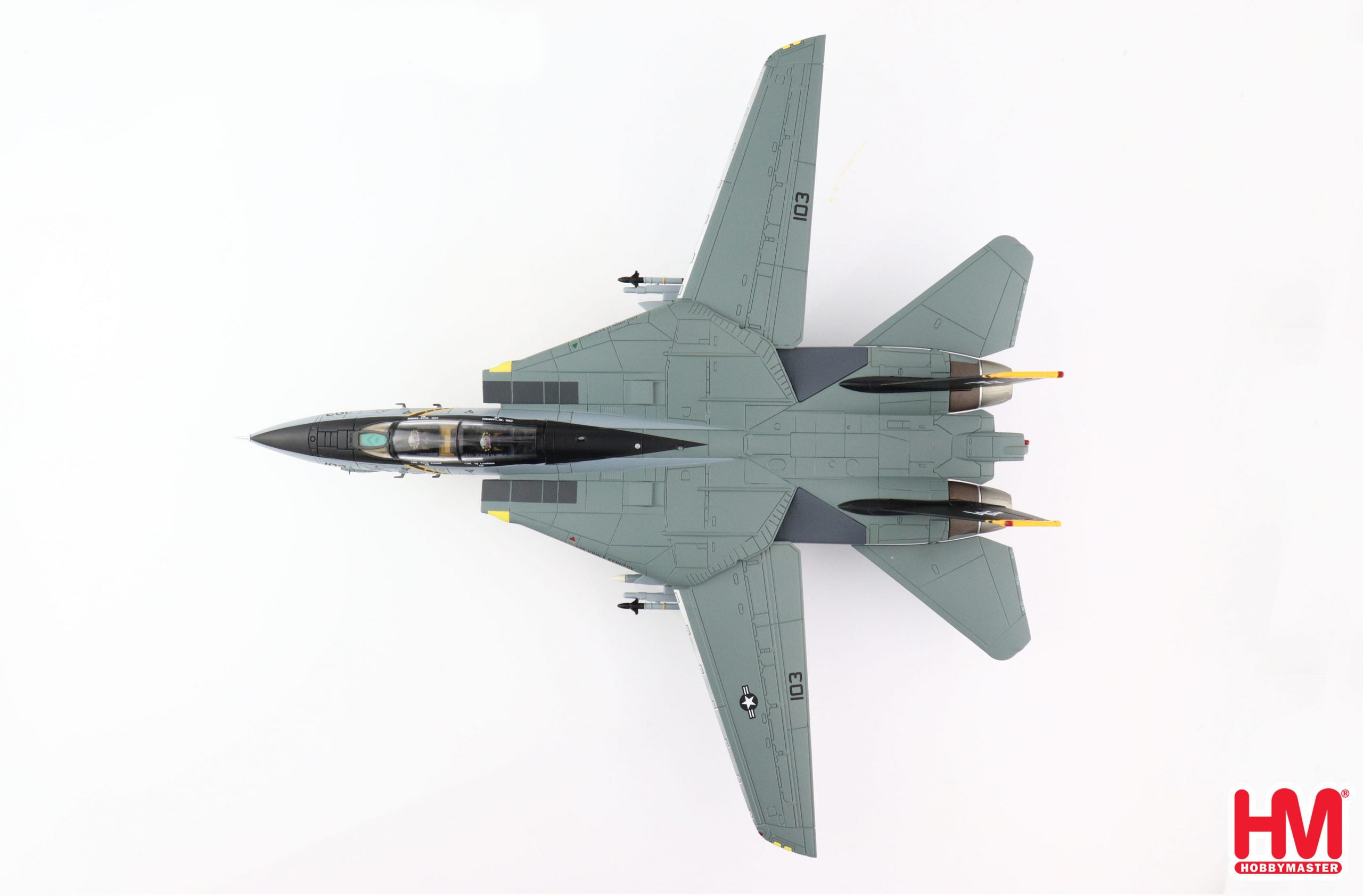 Grumman F-14B Tomcat, VF-103 “Jolly Rogers 2005, 1:72 Scale Diecast Top View