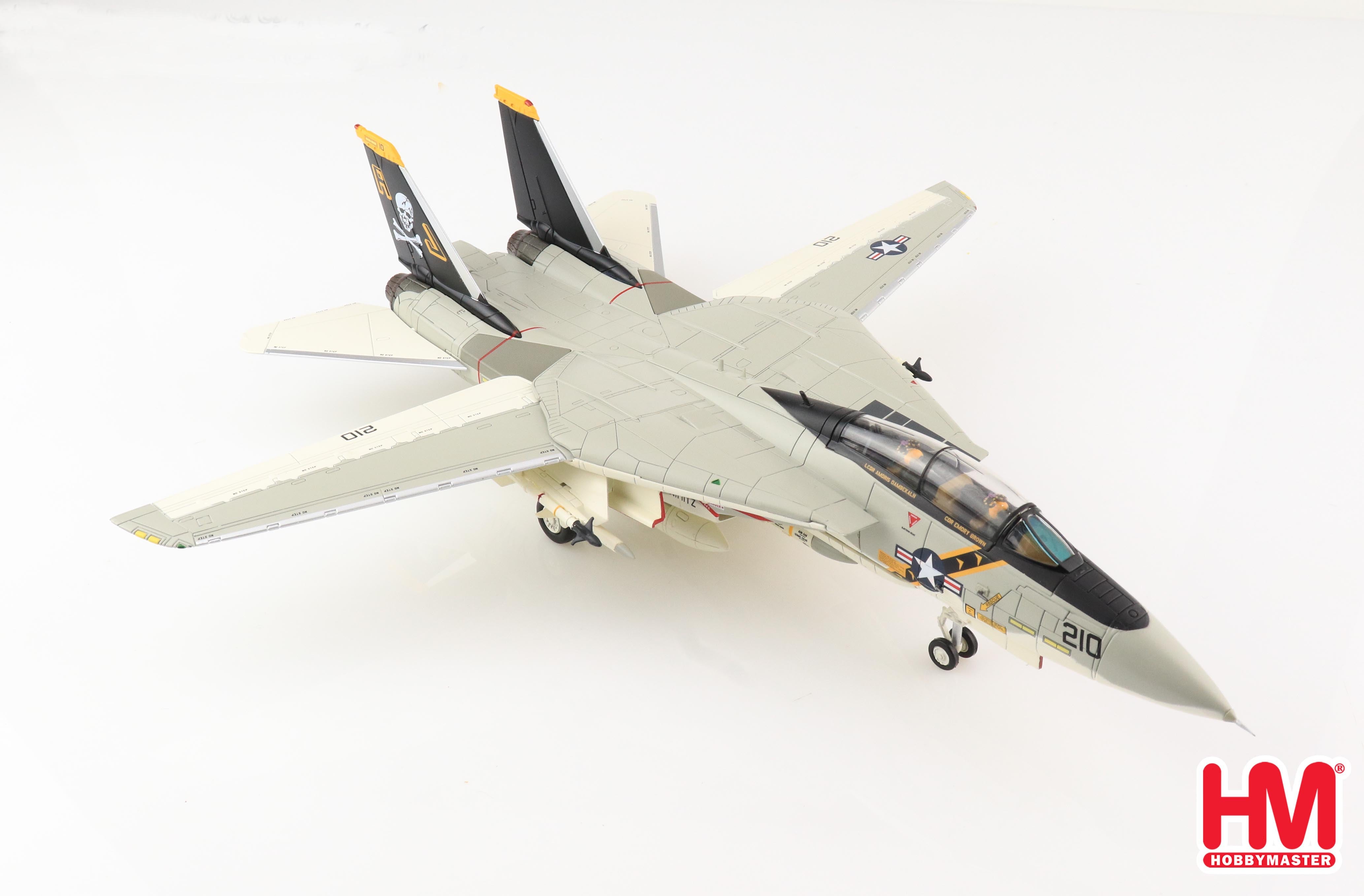 Grumman F-14A Tomcat, VF-84 “Jolly Rogers” USS Nimitz 1978, 1:72 Scale Diecast Model Right Front View