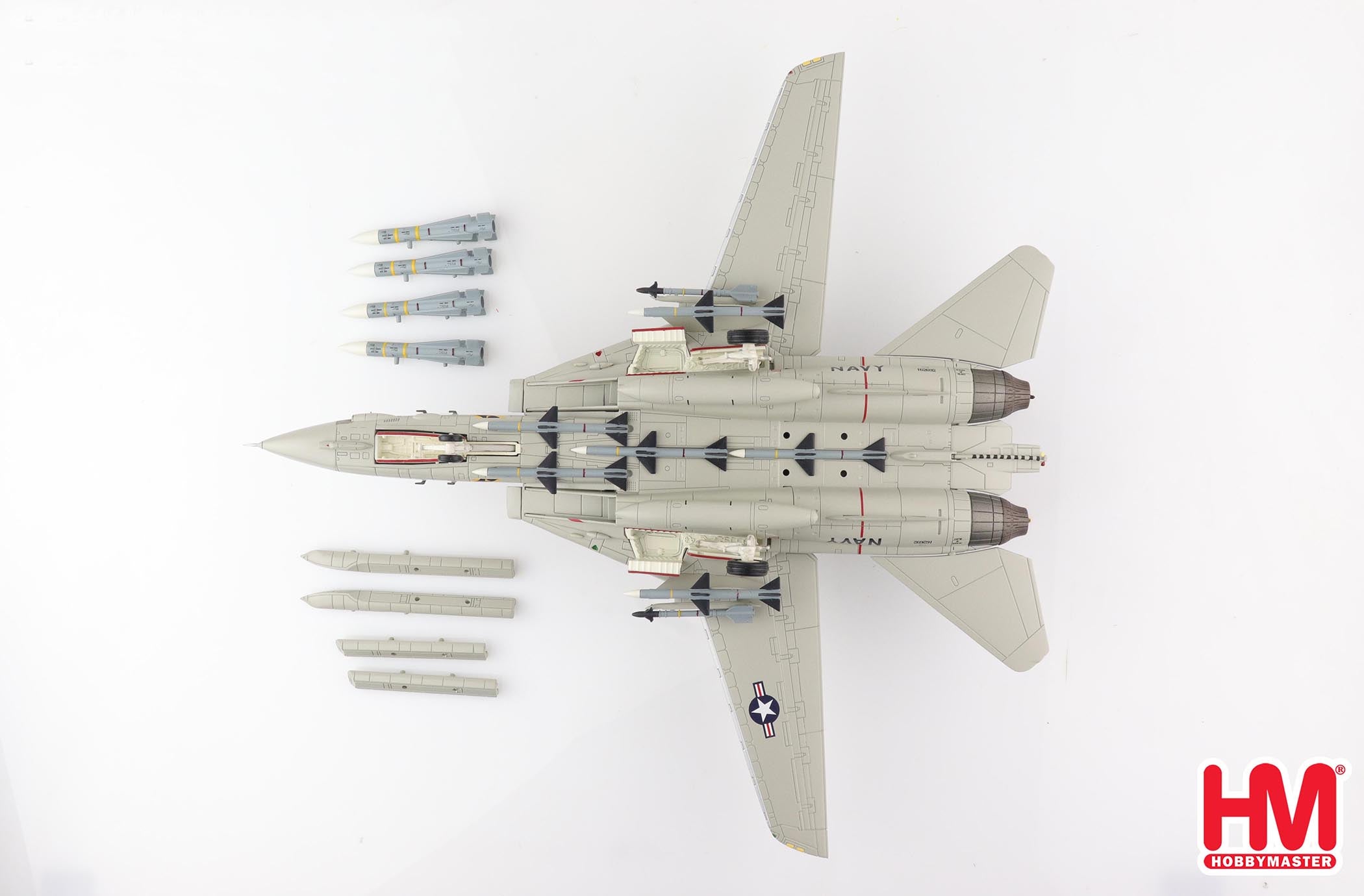 Grumman F-14A Tomcat, VF-84 “Jolly Rogers” 1991, 1:72 Scale Diecast Model Bottom View