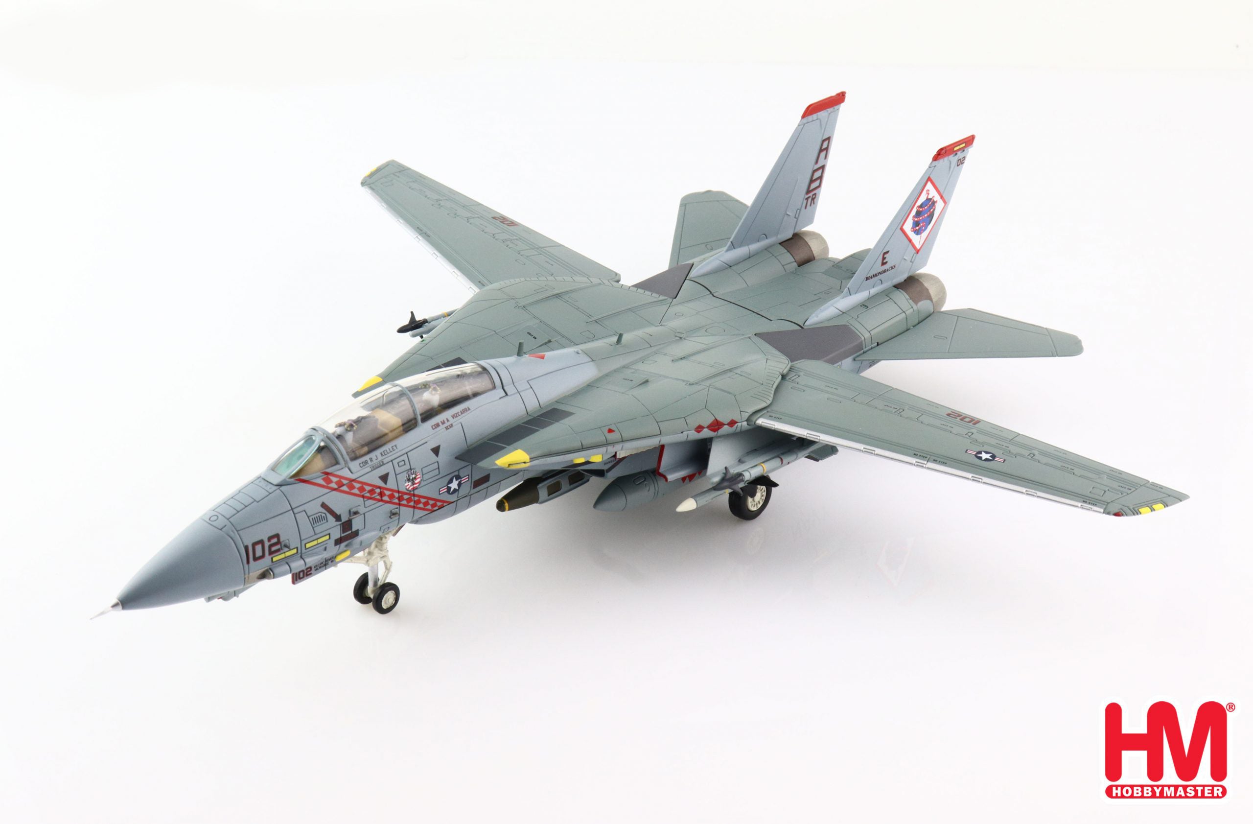 Grumman F-14B Tomcat, VF-102 “Diamondbacks” OEF 2002, 1:72 Scale Diecast Model