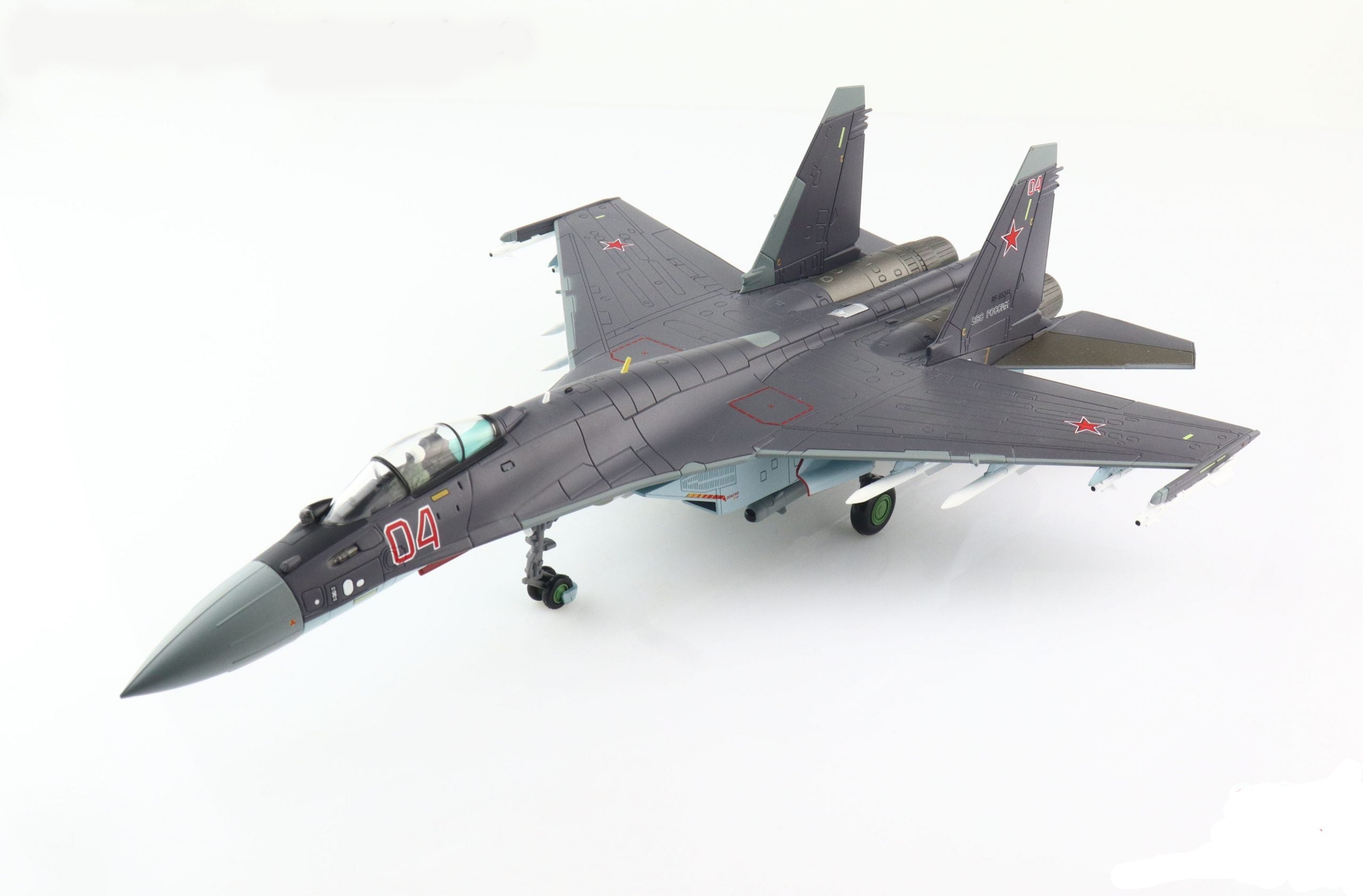 Sukhoi Su-35S Flanker E “Red 04” Russian Falcons 2019,1:72 Scale Diecast Model