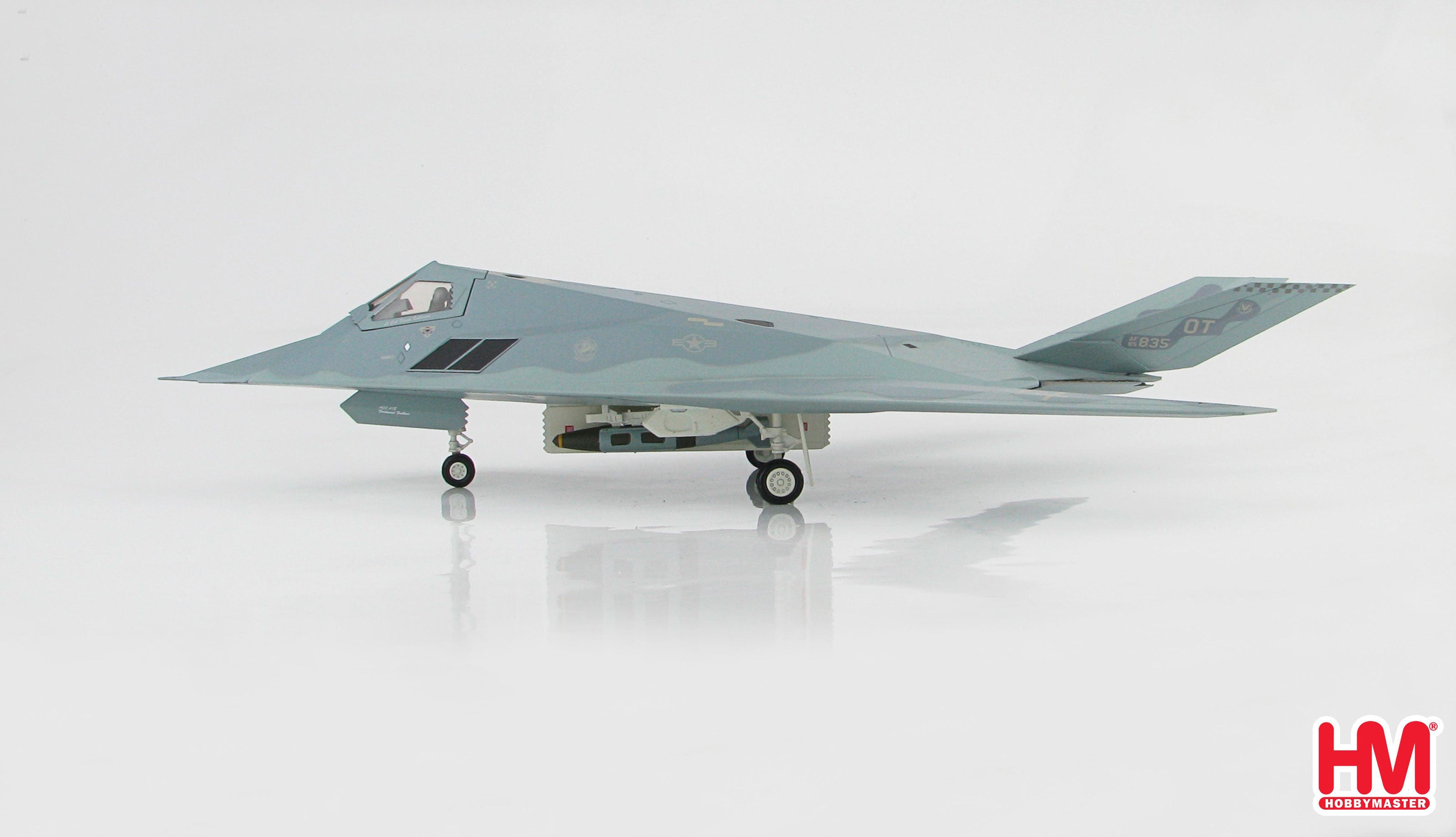 Lockheed Martin F-117A Nighthawk 53rd TEG 2004, 1:72 Scale Diecast Model Left Side View