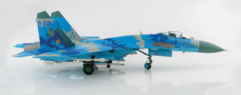Sukhoi Su-27 Flanker B Ukrainian Air Force 2012, 1:72 Scale Diecast Model Right Side View