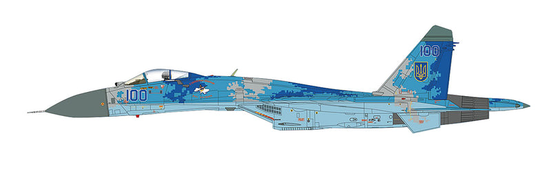 Sukhoi Su-27 Flanker B Ukrainian Air Force 2012, 1:72 Scale Diecast Model Illustration