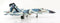 Sukhoi Su-27SKM Flanker B “Blue 305” Paris Airshow, 2005 1:72 Scale Diecast Model Right Side View