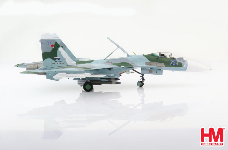 Sukhoi Su-27SM Flanker B “Black Sea” Blue 26, Russian Air Force 2016, 1/72 Scale Diecast Model Right Side View