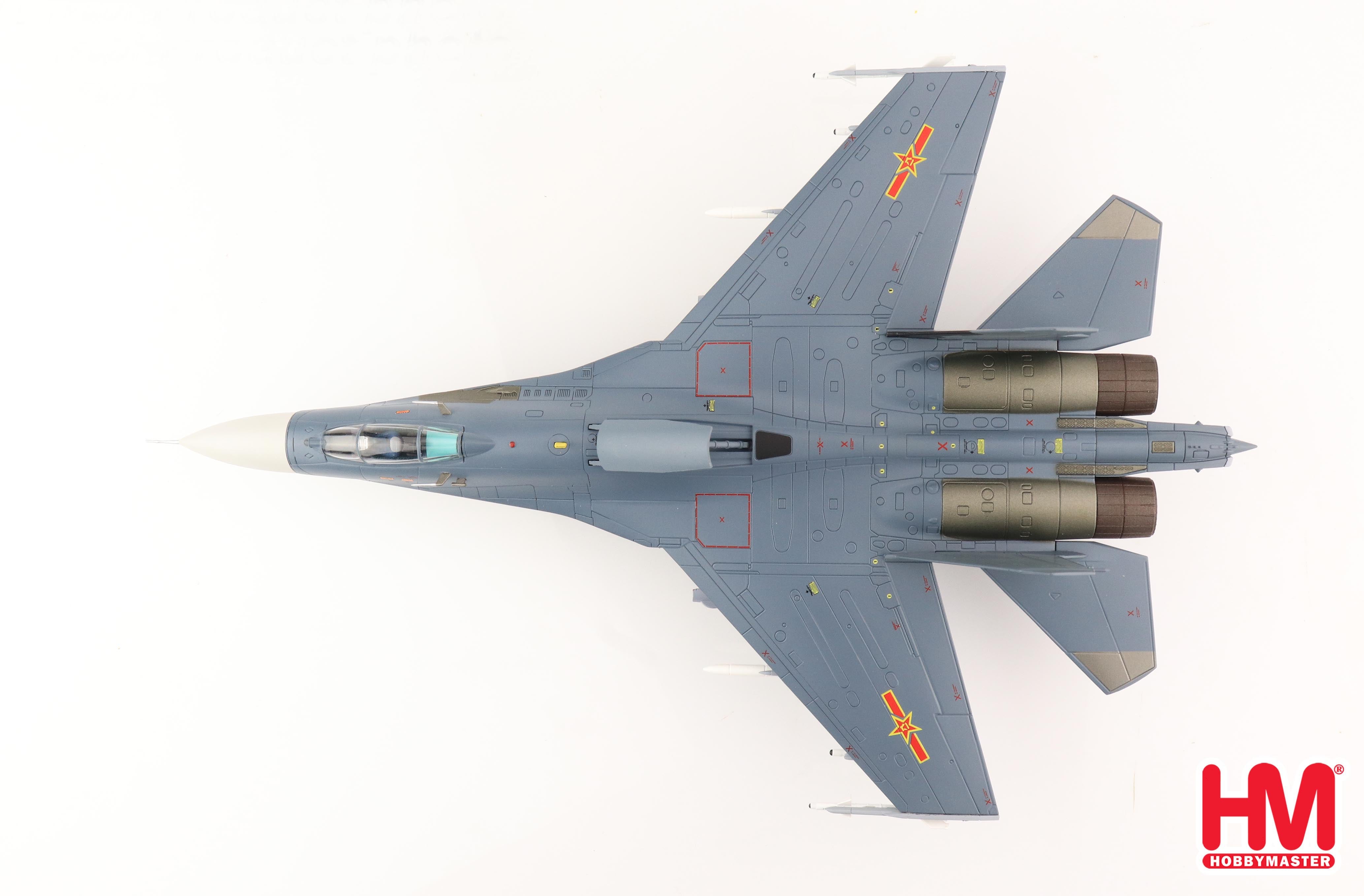 Shenyang JG-11BG Flanker L, PLAAF 2022, 1/72 Scale Diecast Model Top View