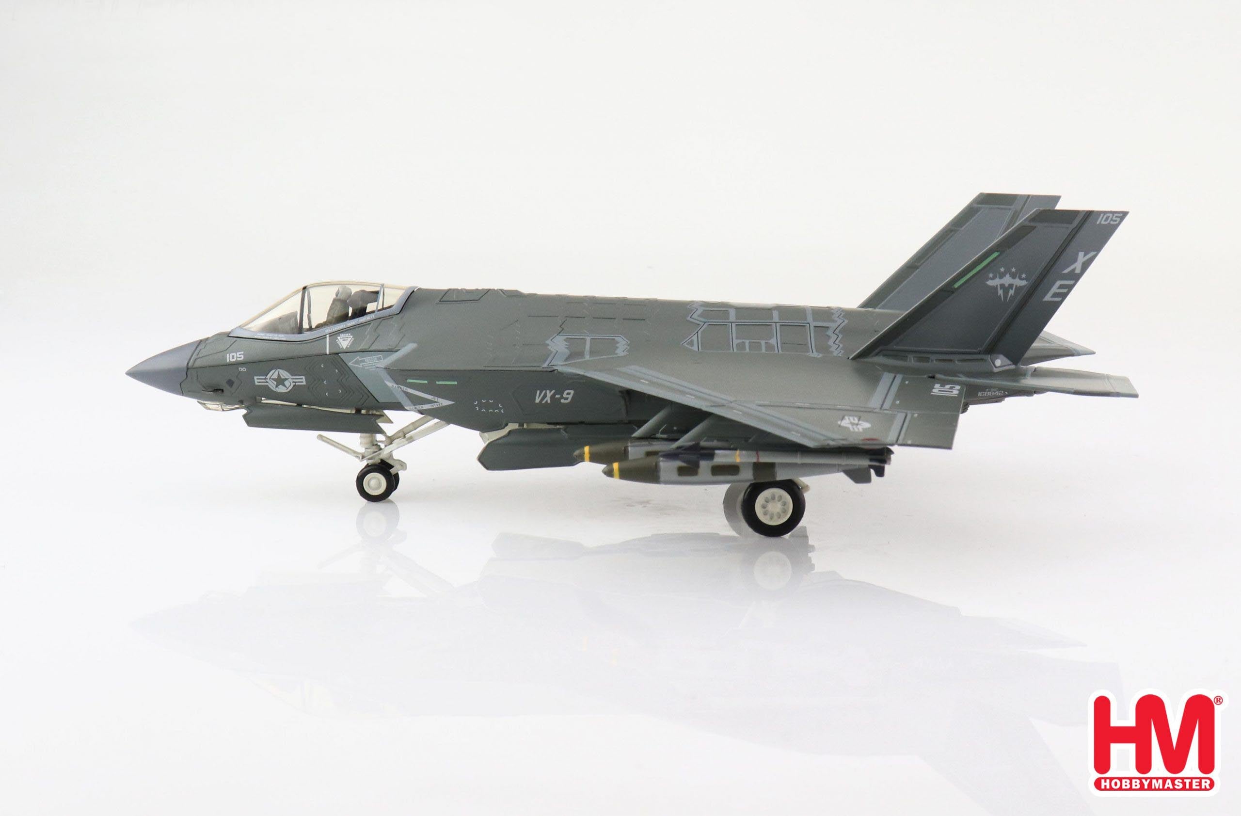 Lockheed Martin F-35C Lightning II, VX-9 2018, 1:72 Scale Diecast Model Left Side View