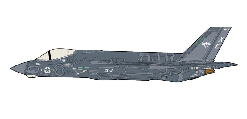 Lockheed Martin F-35C Lightning II, VX-9 2018, 1:72 Scale Diecast Model Illustration