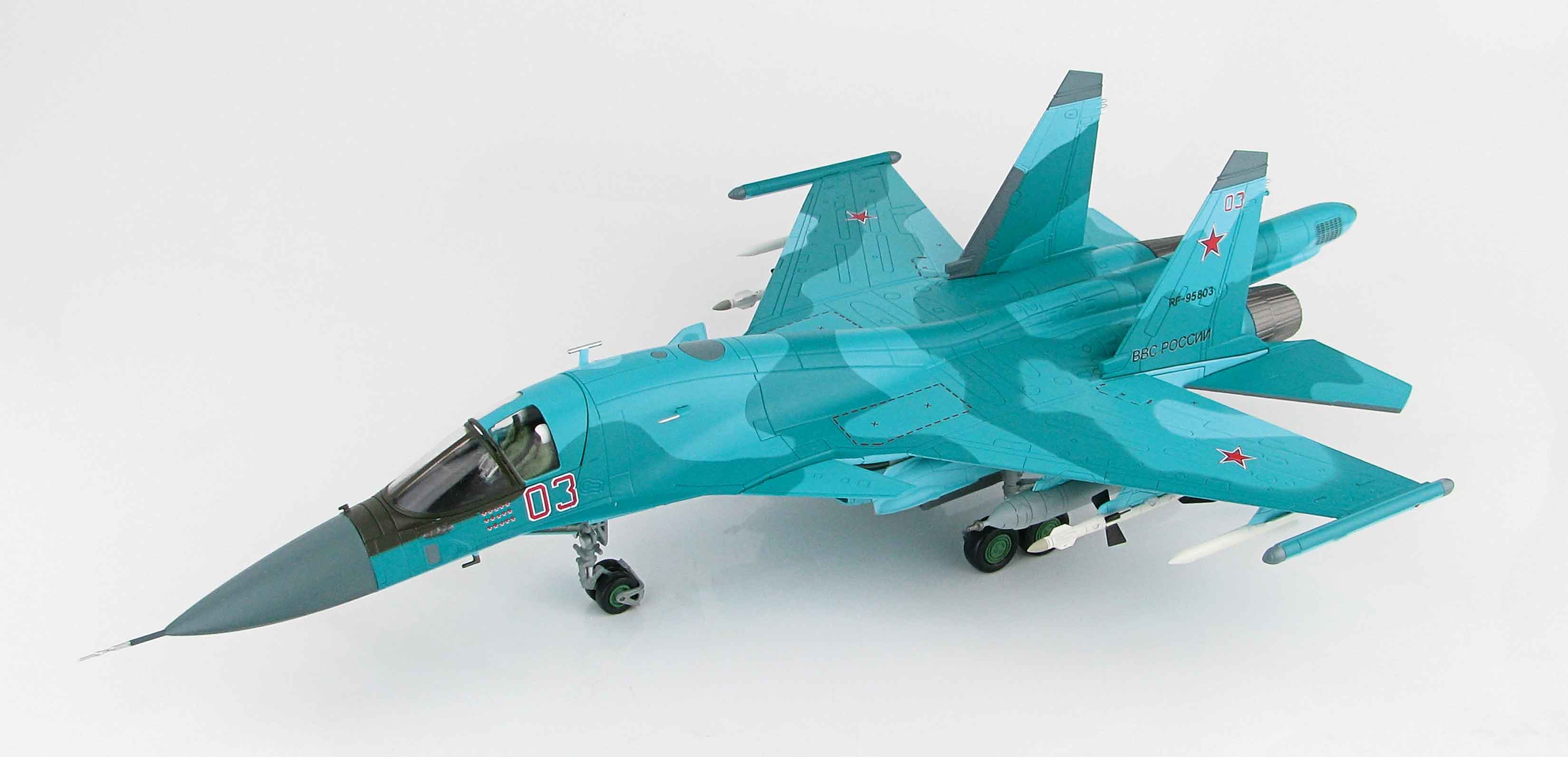 Sukhoi Su-34 Fullback “Red 03” Syria 2015, 1:72 Scale Diecast Model