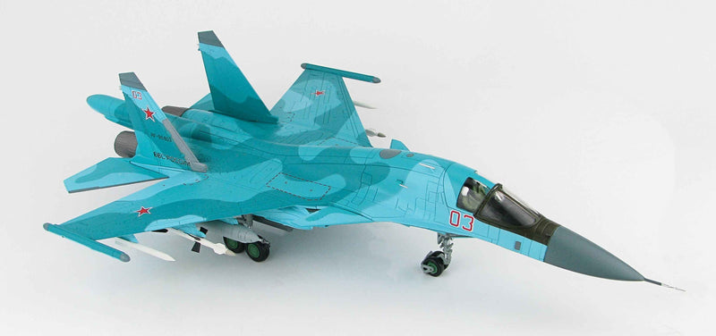 Sukhoi Su-34 Fullback “Red 03” Syria 2015, 1:72 Scale Diecast Model Right Front View