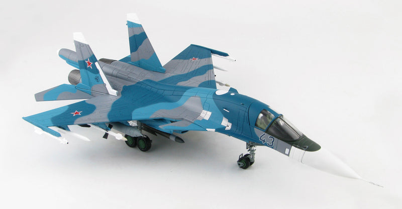 Sukhoi Su-34 Fullback “Blue 43” Second Prototype Russian Air Force 1993, 1:72 Scale Diecast Model Right Side View