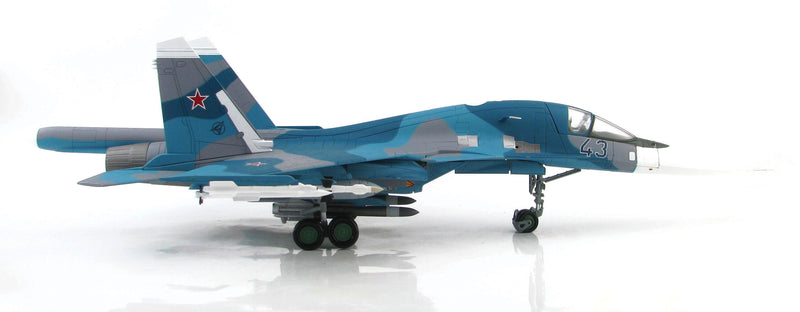 Sukhoi Su-34 Fullback “Blue 43” Second Prototype Russian Air Force 1993, 1:72 Scale Diecast Model Right Side View
