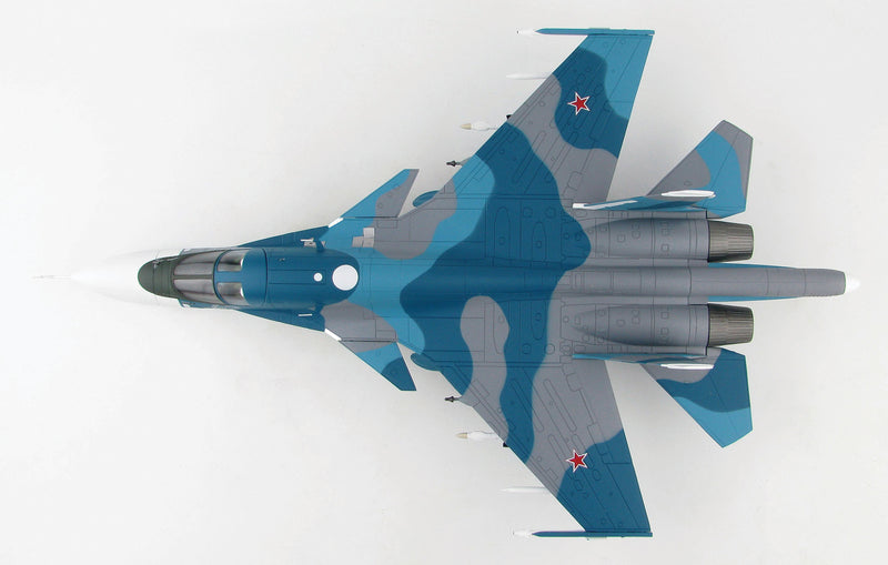 Sukhoi Su-34 Fullback “Blue 43” Second Prototype Russian Air Force 1993, 1:72 Scale Diecast Model Top View