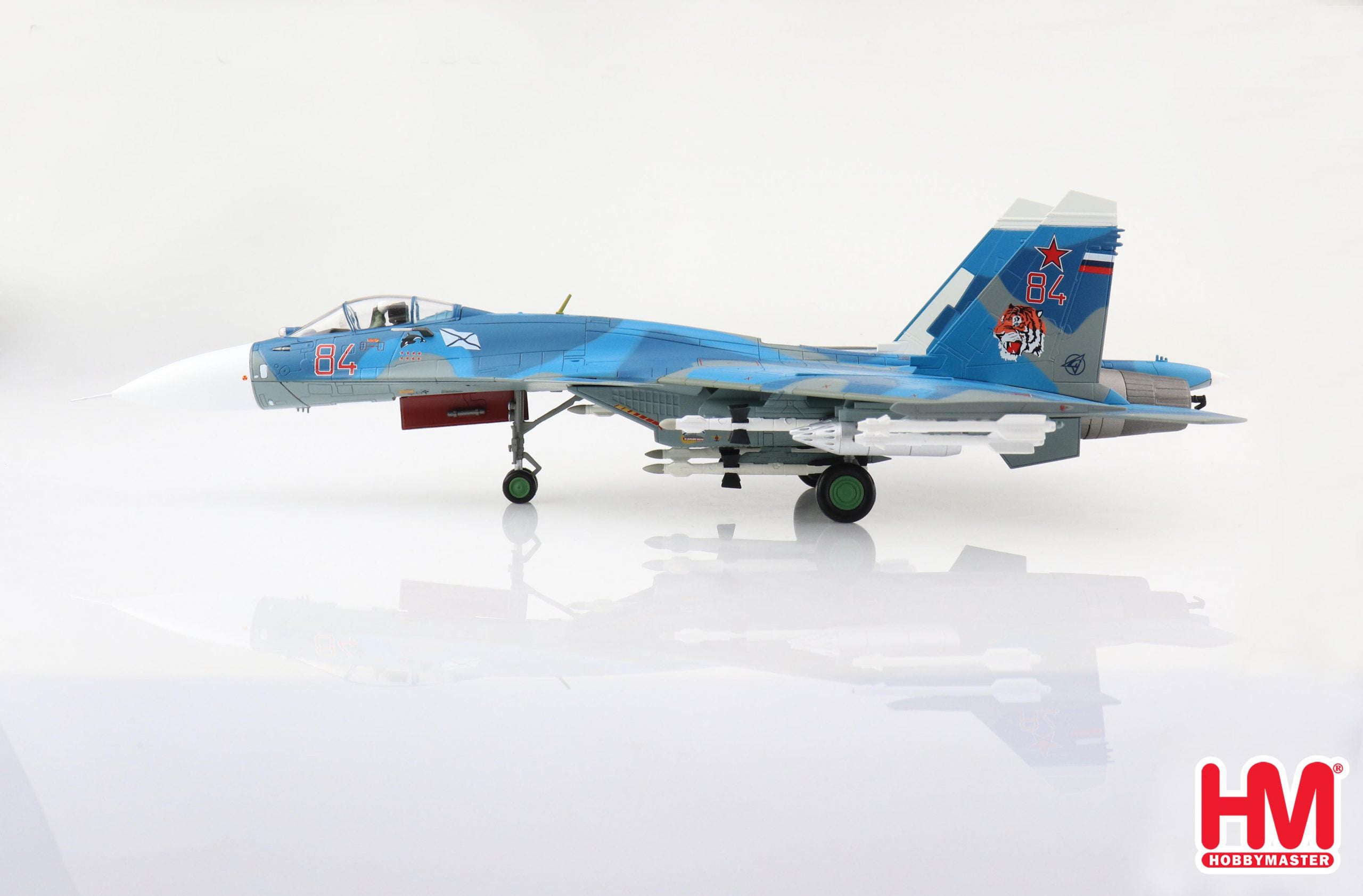 Sukhoi Su-33 Flanker D, Russian Navy “Bort 84”, 2016, 1:72 Scale Diecast Model Left Side View