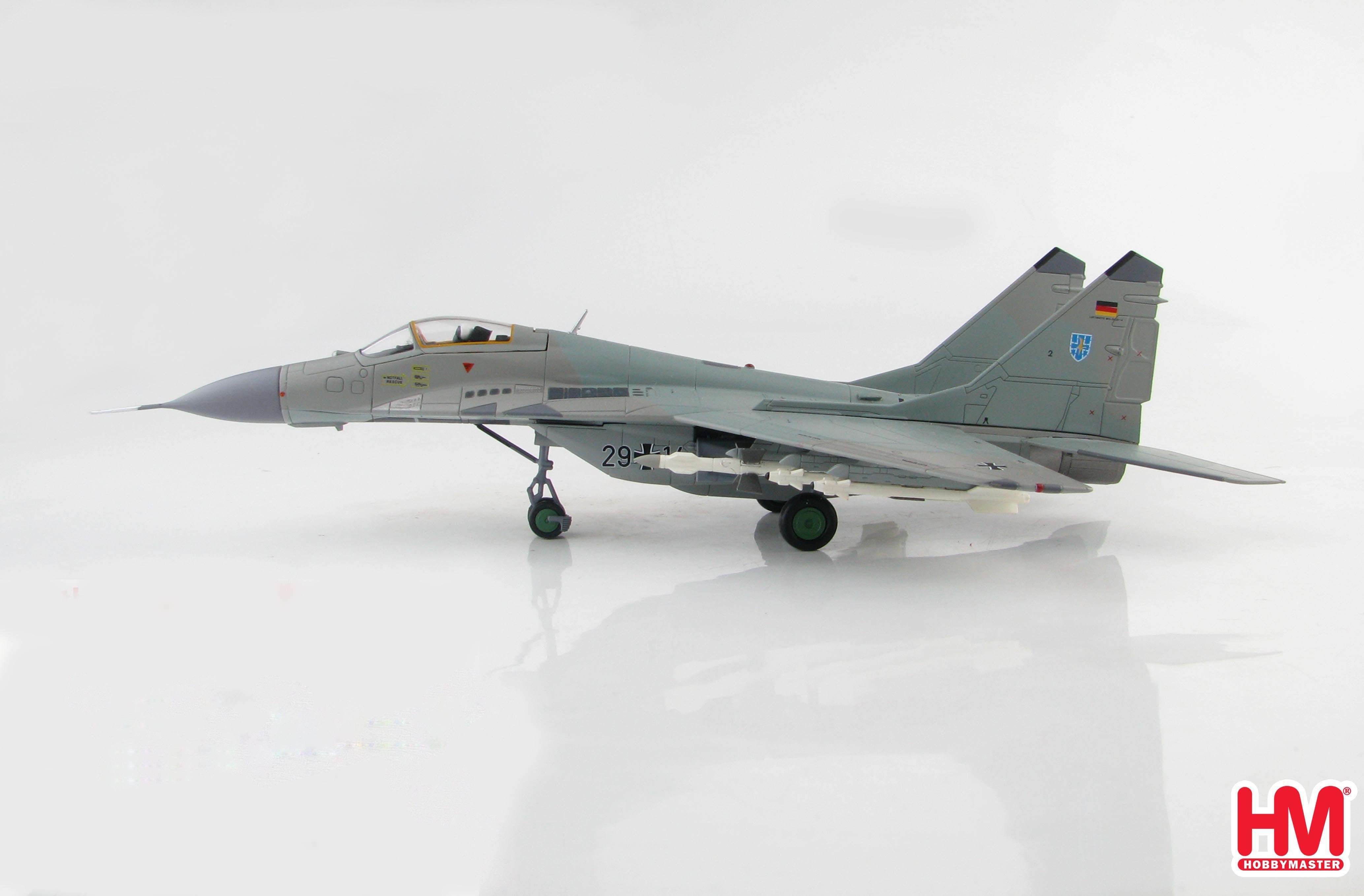 Mikoyan Mig-29A Fulcrum JG 73 “Steinhoff” German Air Force, 1:72 Scale Diecast Model Left Side View