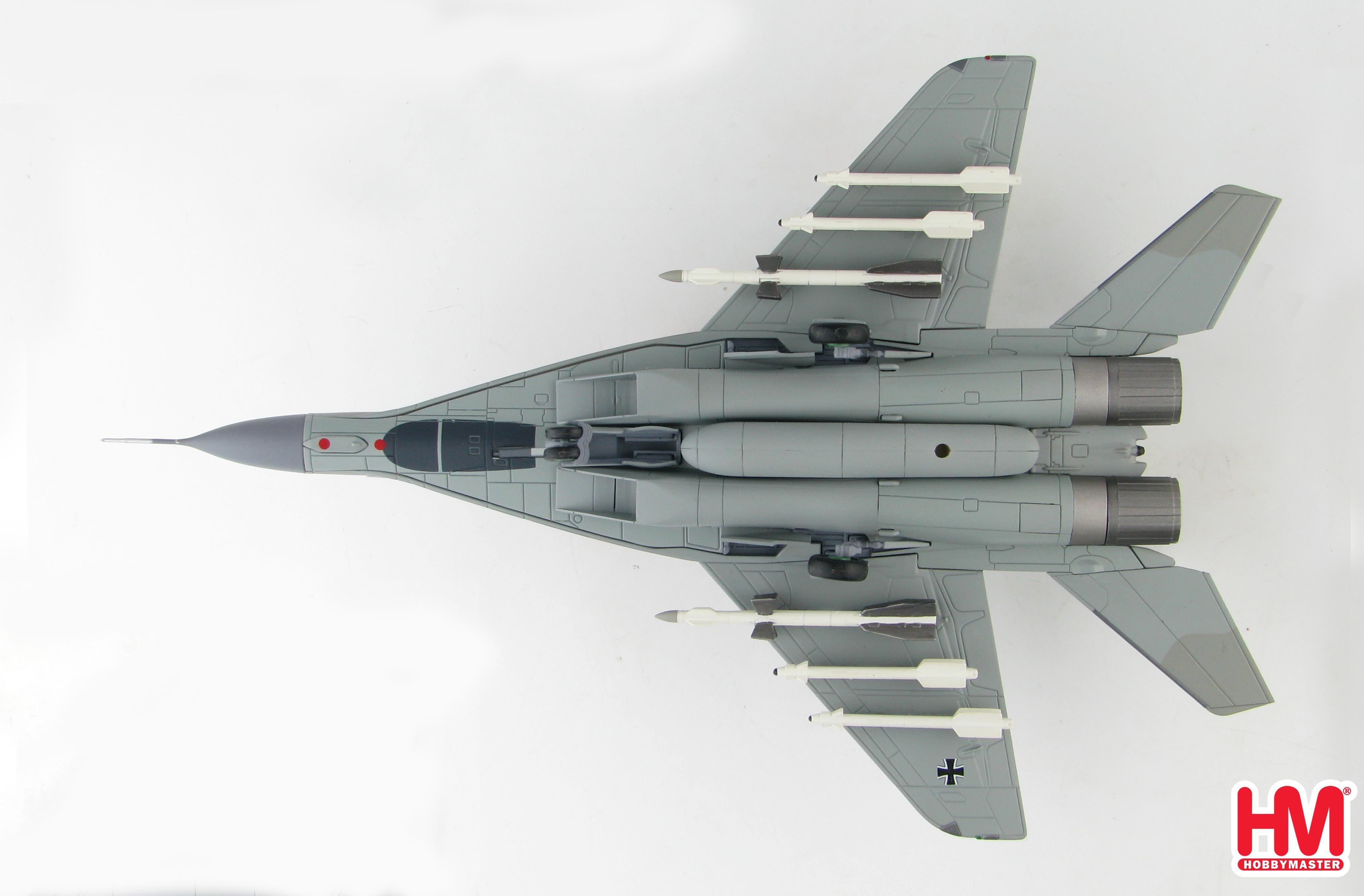 Mikoyan Mig-29A Fulcrum JG 73 “Steinhoff” German Air Force, 1:72 Scale Diecast Model Bottom View