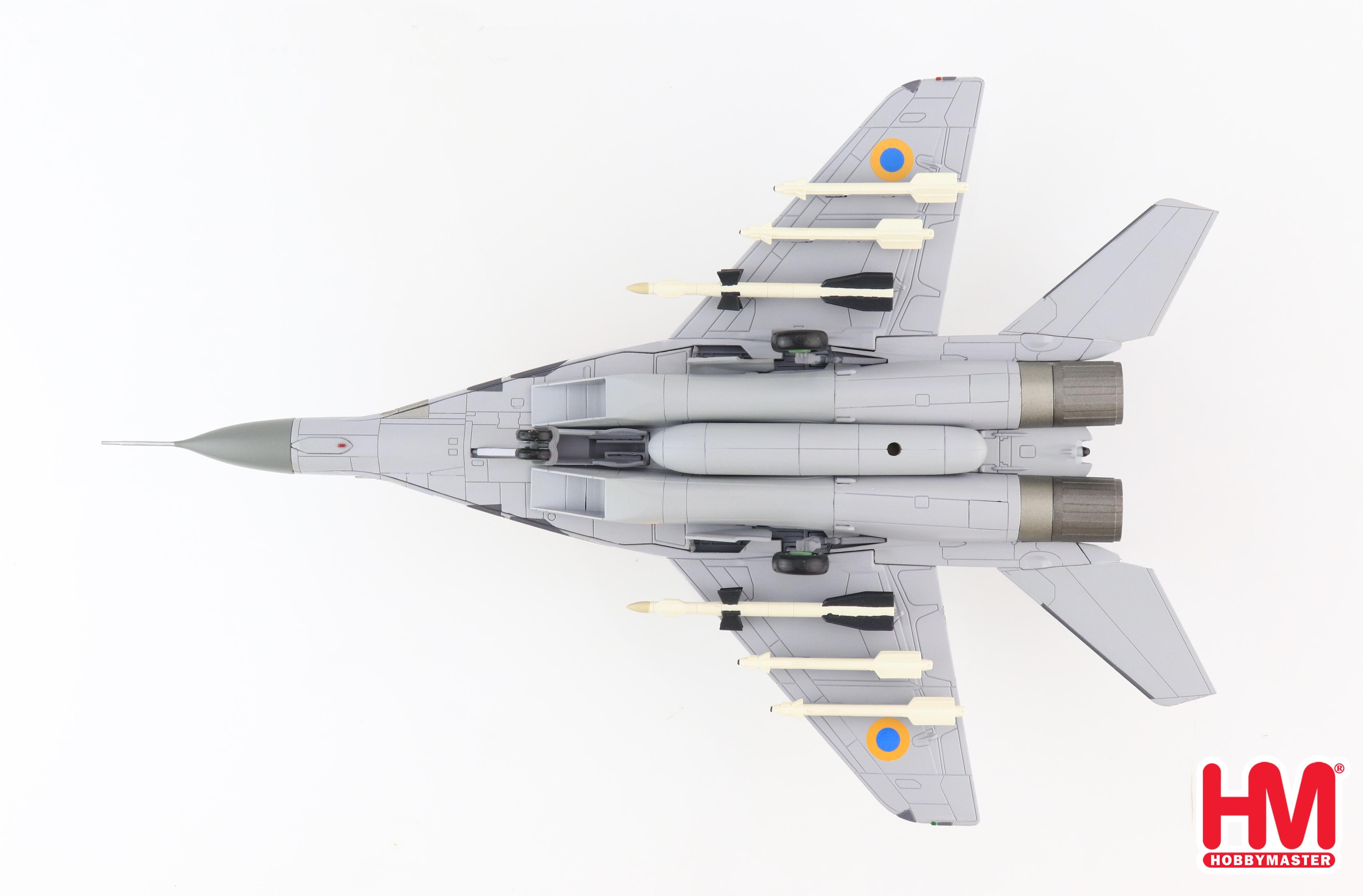 Mikoyan Mig-29 9-13 Fulcrum C “Yellow 57” Ukrainian Air Force 2014, 1:72 Scale Diecast Model Bottom View