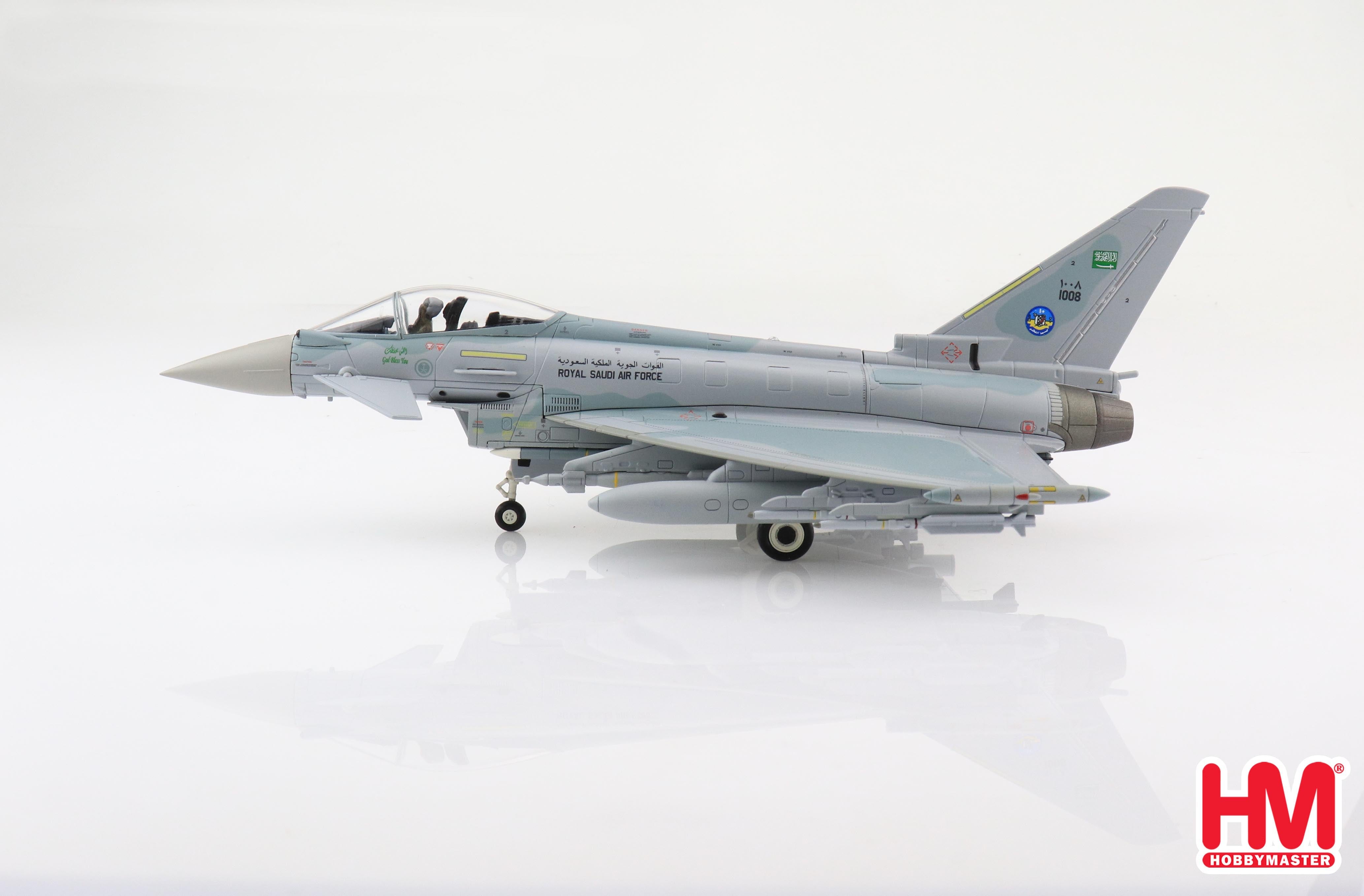 Eurofighter Typhoon 10 Squadron RSAF 2014, 1:72 Scale Diecast Model Left Side View