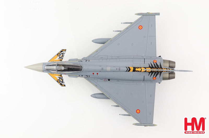 Eurofighter Typhoon 142 Squadron Spanish Air Force 2018, 1:72 Scale Diecast Model Top View