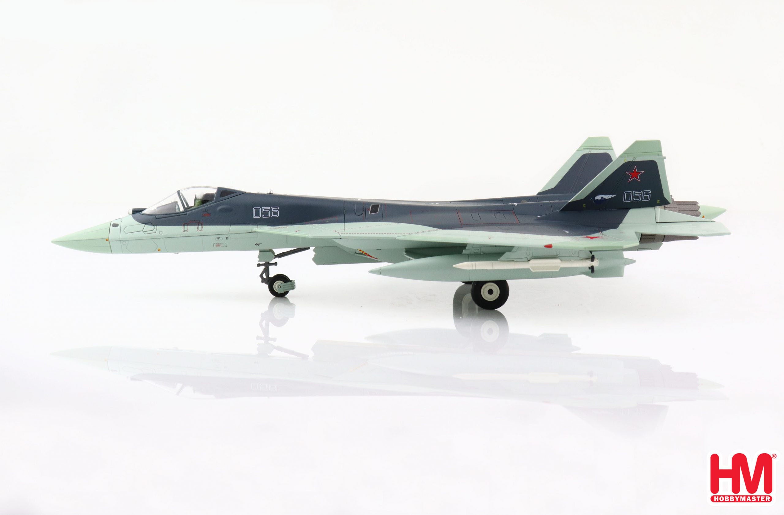 Sukhoi Su-57 Felon “Bort 056” Russian Air Force 2016, 1:72 Scale Diecast Model Left Side View