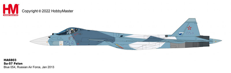 Sukhoi Su-57 Felon “Bort 054” Russian Air Force 2013, 1:72 Scale Diecast Model Illustration