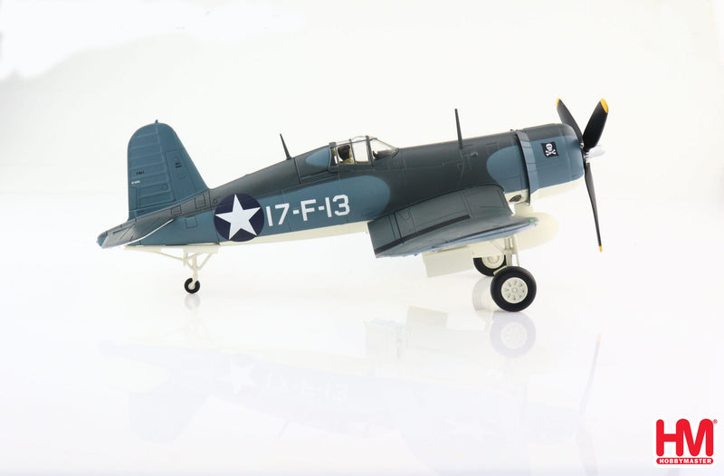 Vought F4U-1 Corsair VF-17 USS Bunker Hill 1943, 1/48 Scale Diecast Model Right Side View